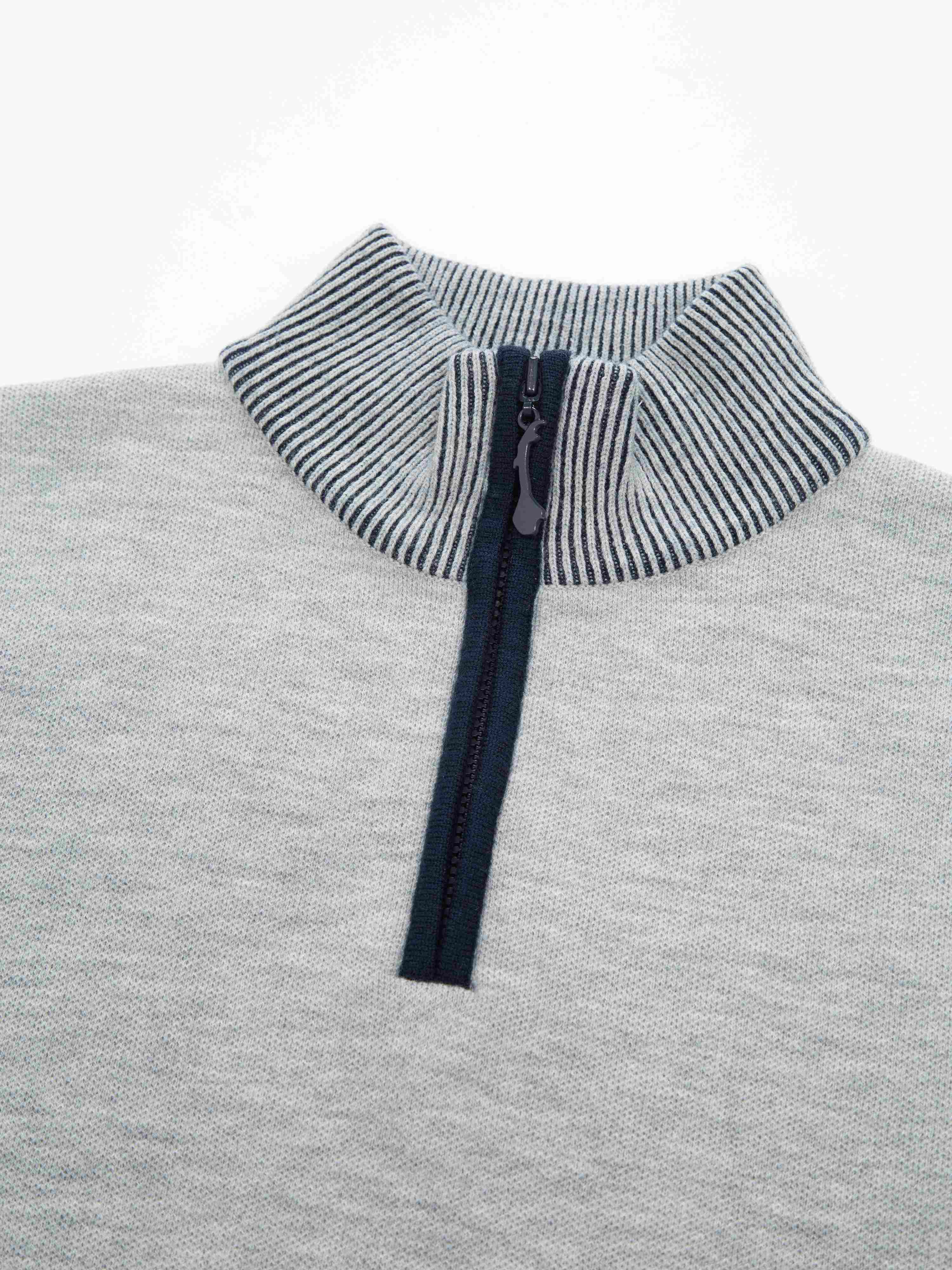 Tydal Half-zip Ullgenser Grey Melange