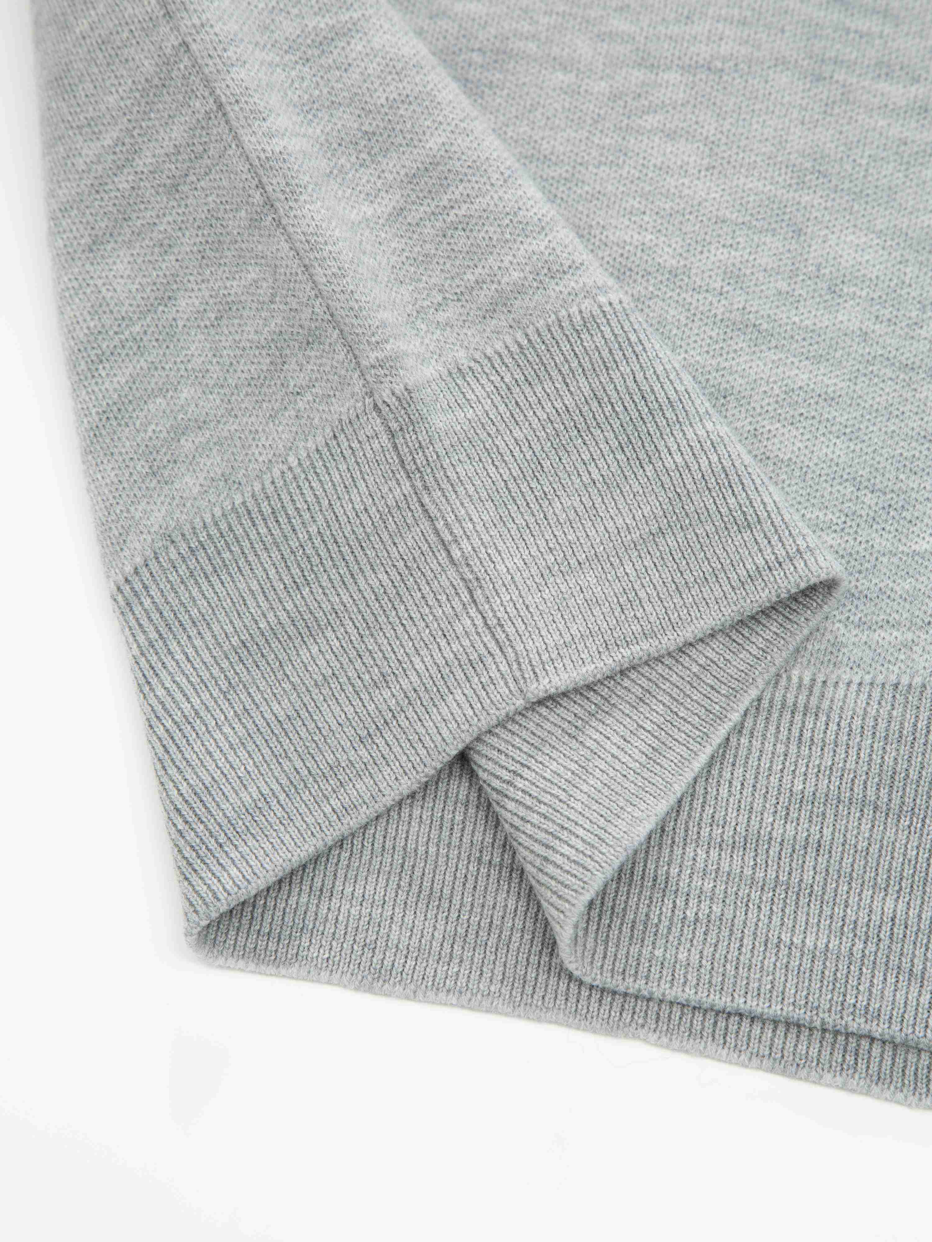 Tydal Half-zip Ullgenser Grey Melange