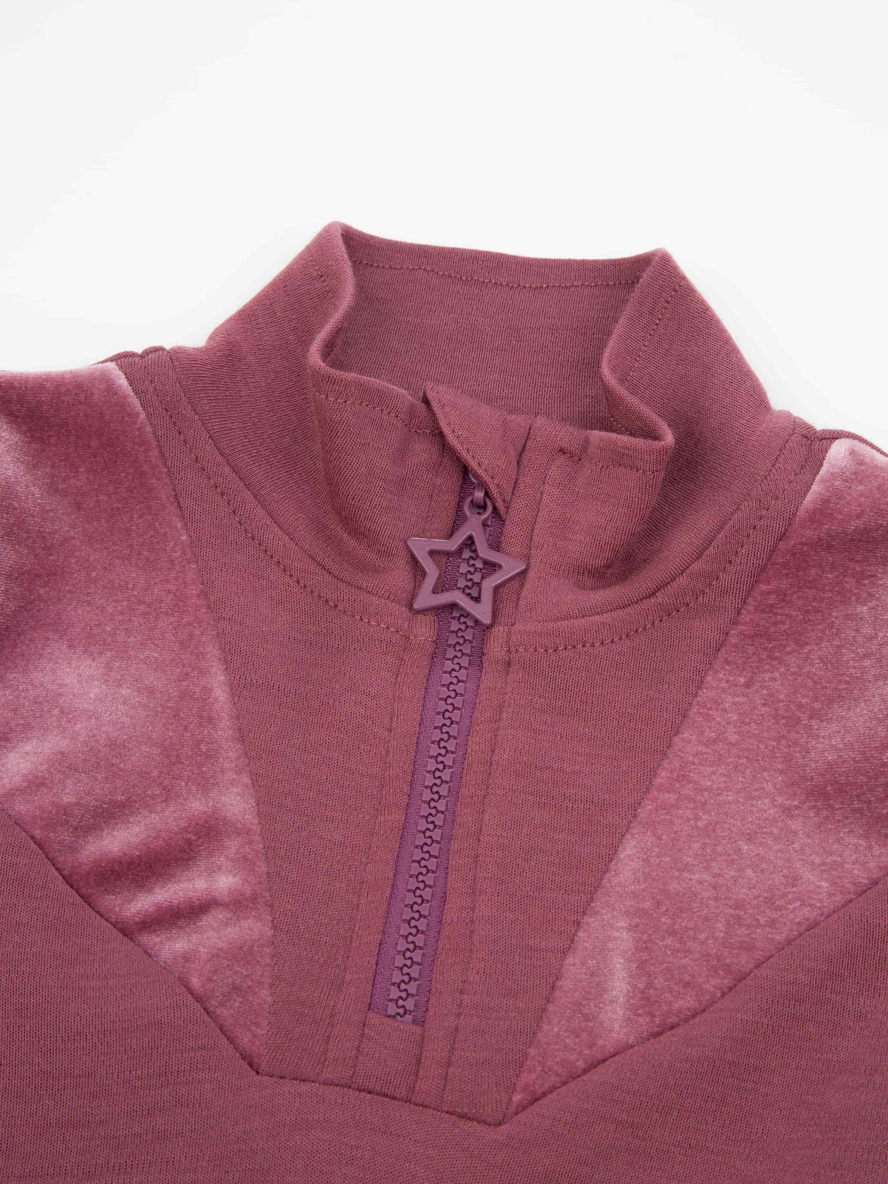 Undredal Half-zip Ullgenser  Dark Blush