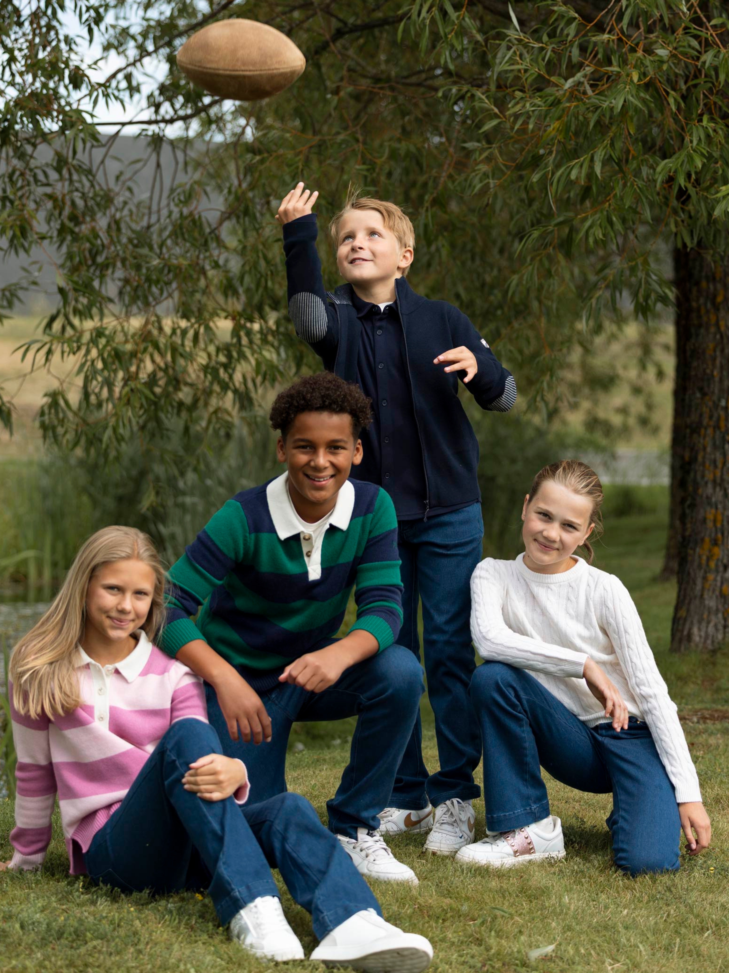 Vefsna Shirt Boy Blue Ink