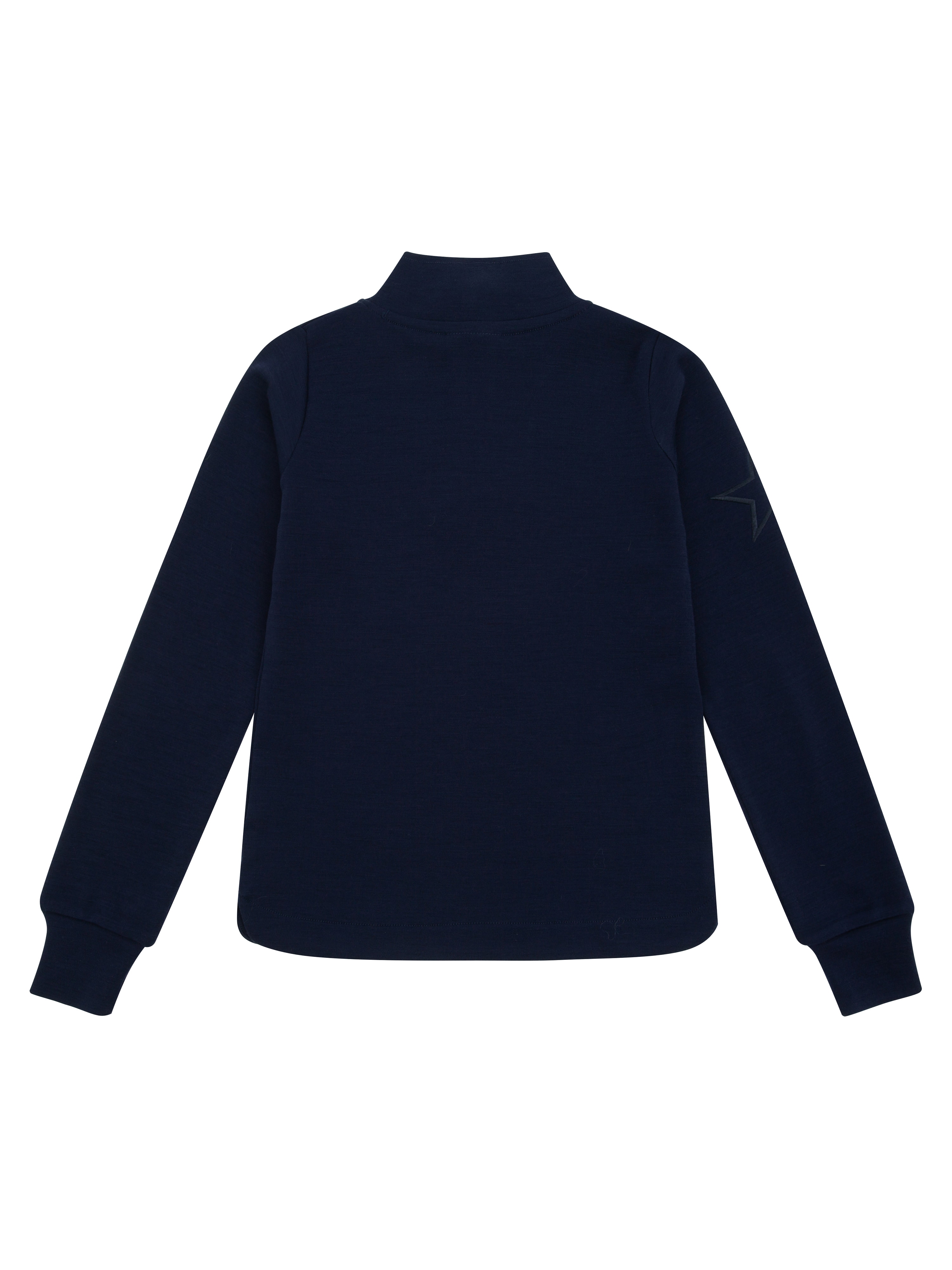 Veslepiggen Merino Half-zip Blue Ink