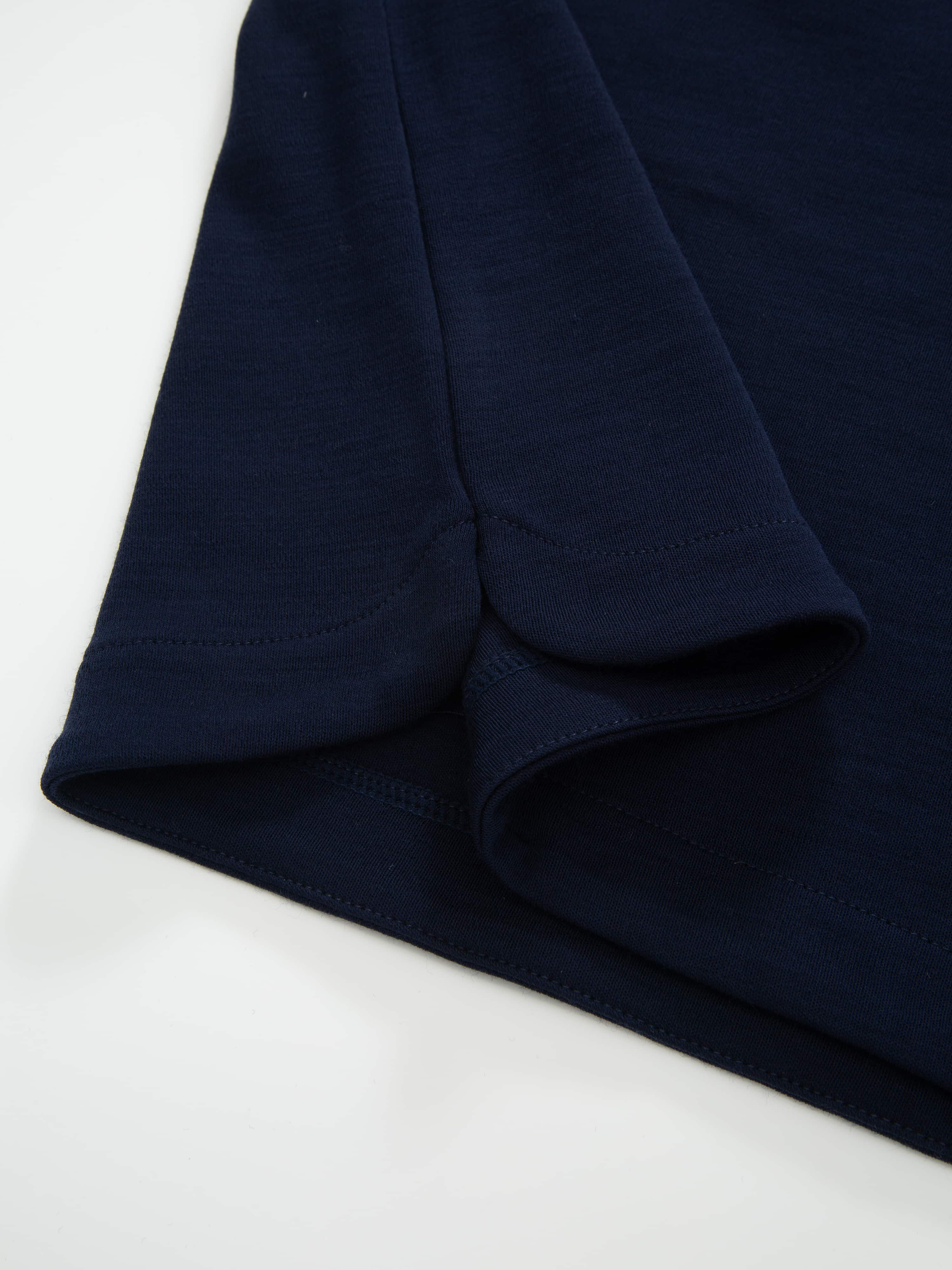 Veslepiggen Merino Half-zip Blue Ink