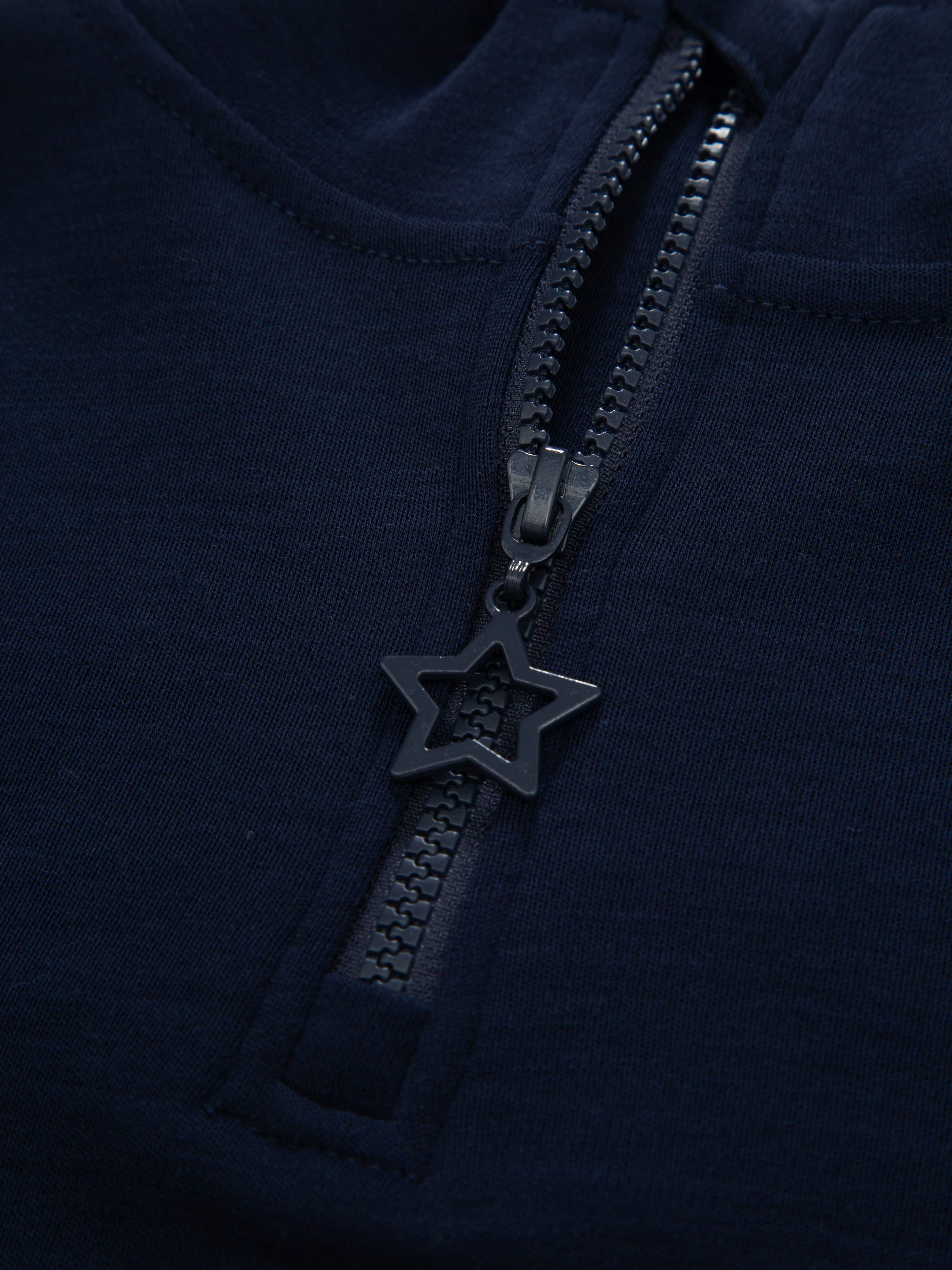 Veslepiggen Merino Half-zip Blue Ink