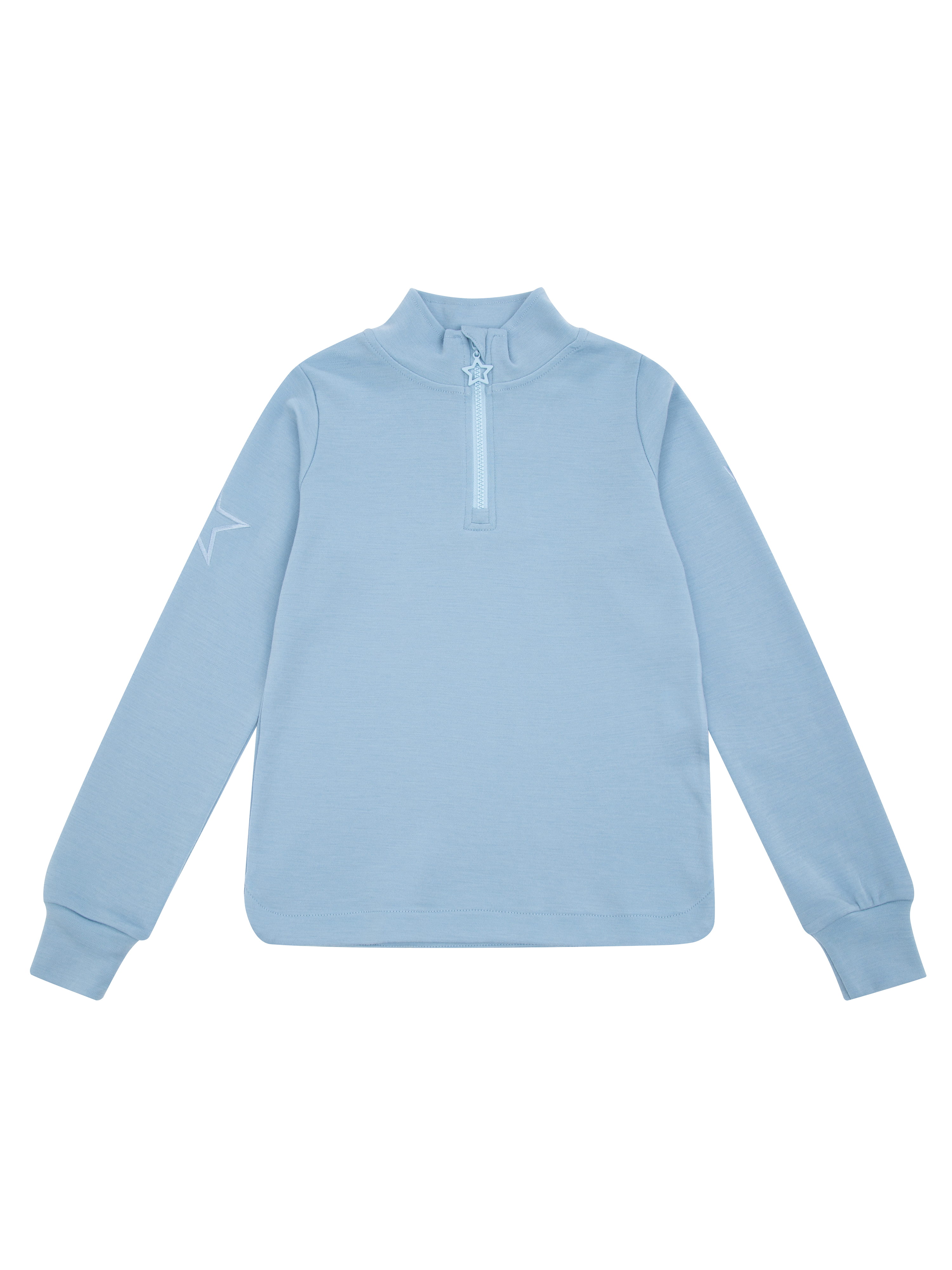 Veslepiggen Merino Half-zip Light Sky