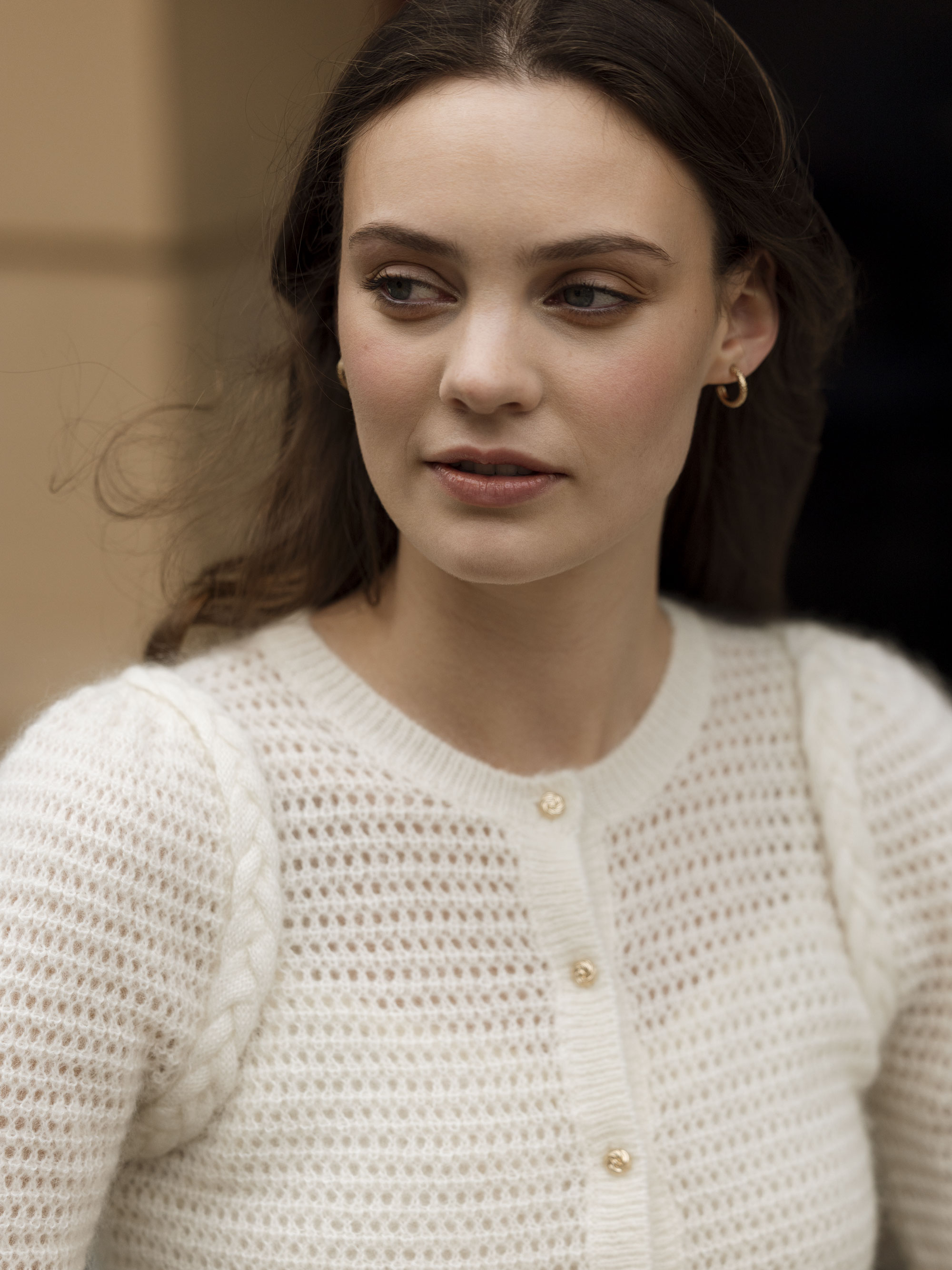 Bitihorn Strikkejakke Cream