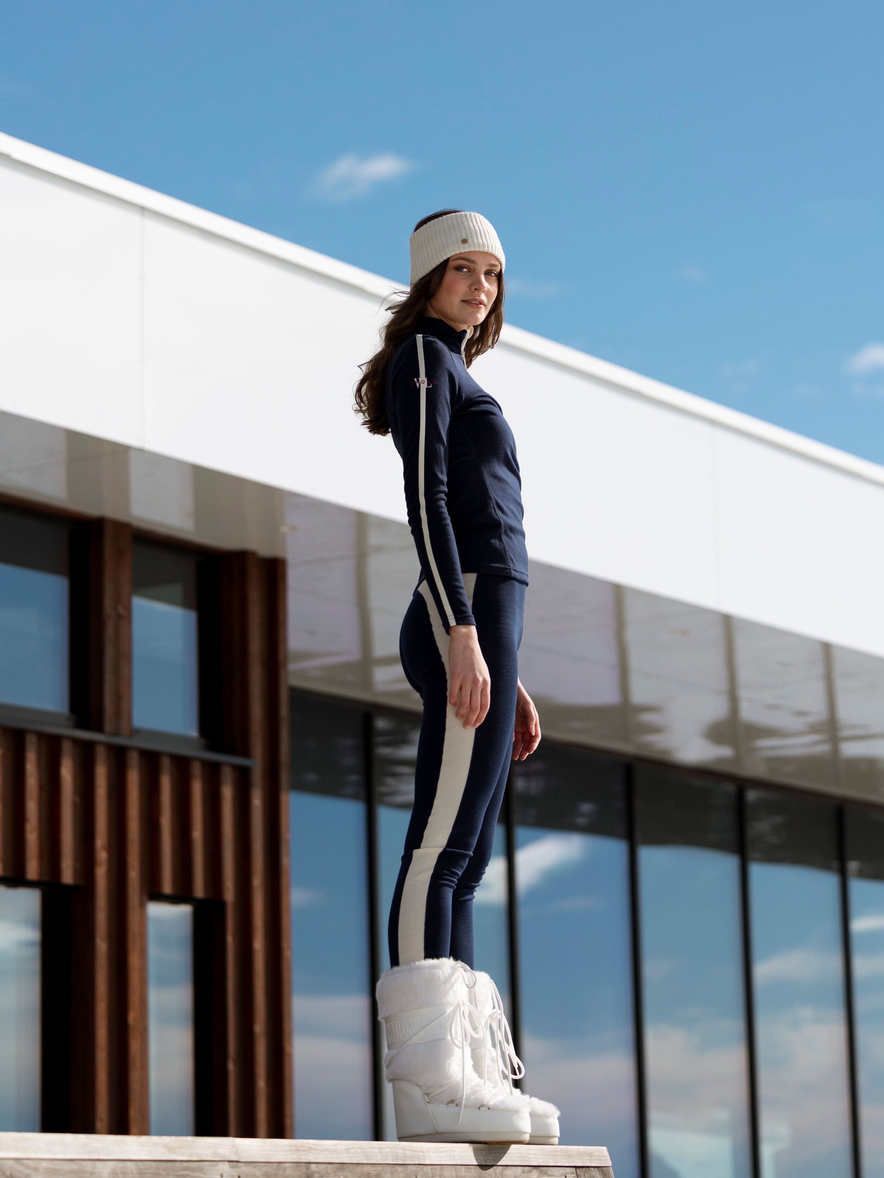 Vegglifjell Merino Tights Blu Ink