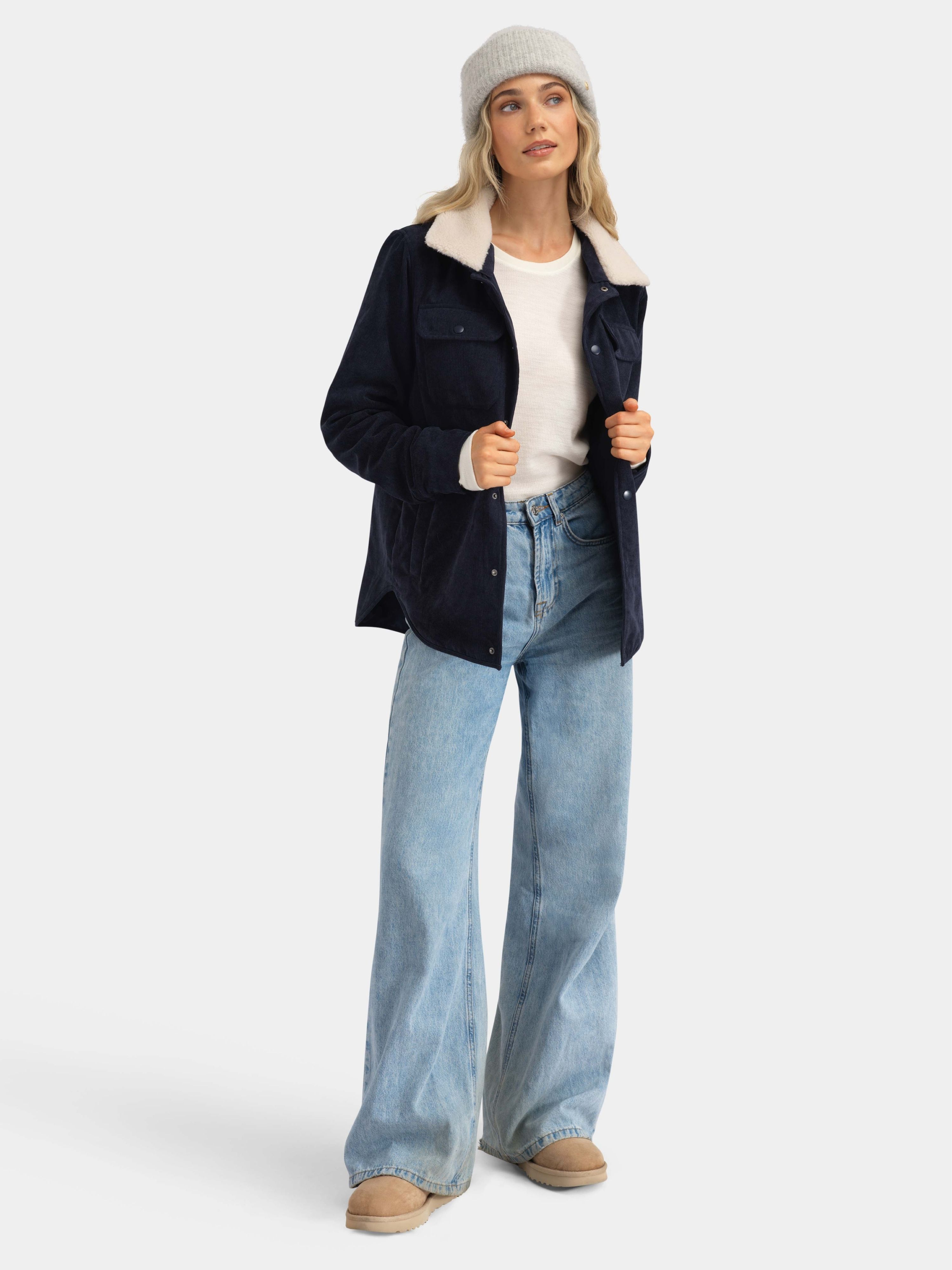 Eidselva Cord Jacket Woman Dark Blue