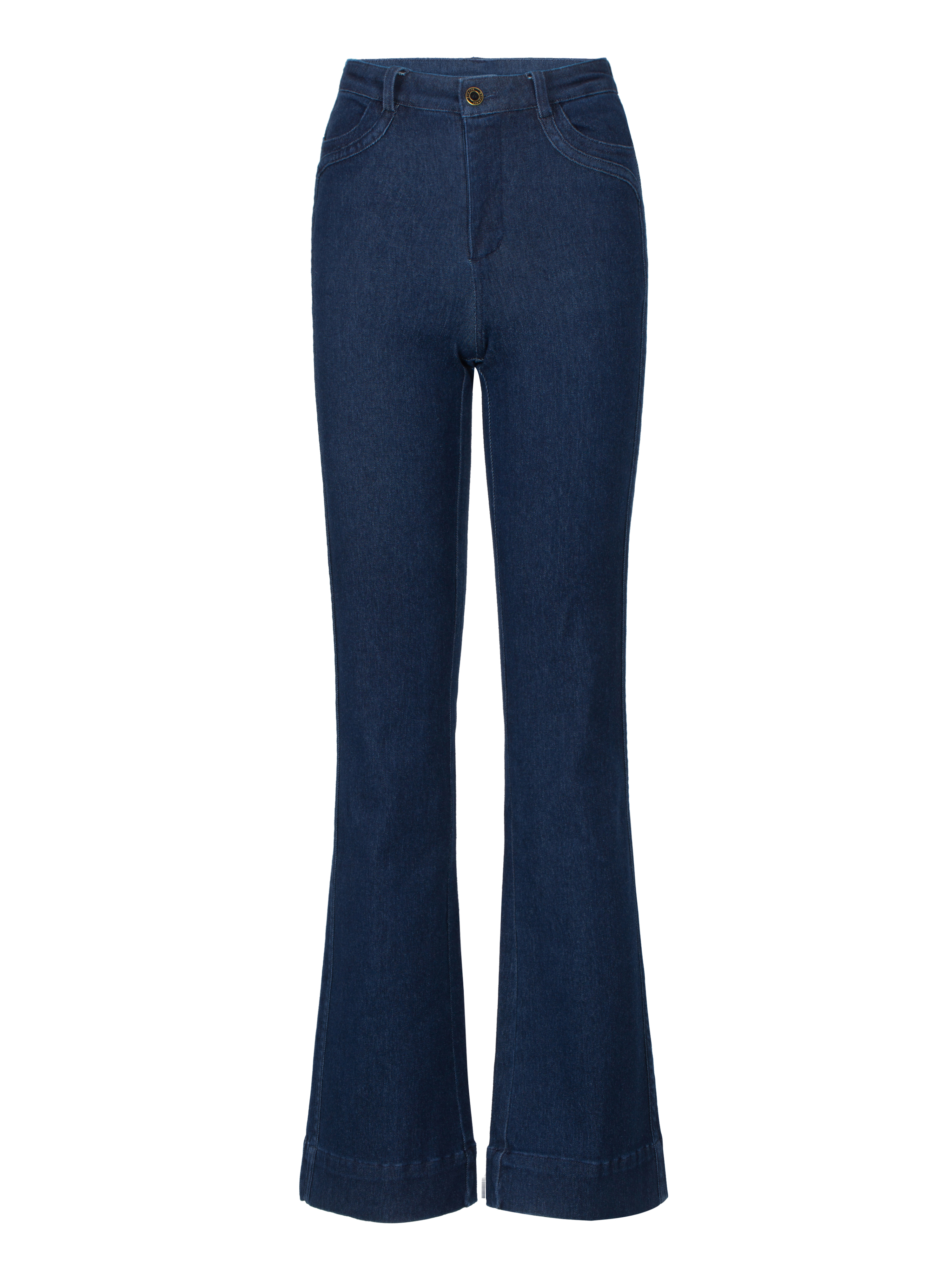 Fløya Wool Jeans - Regular  Dark Blue