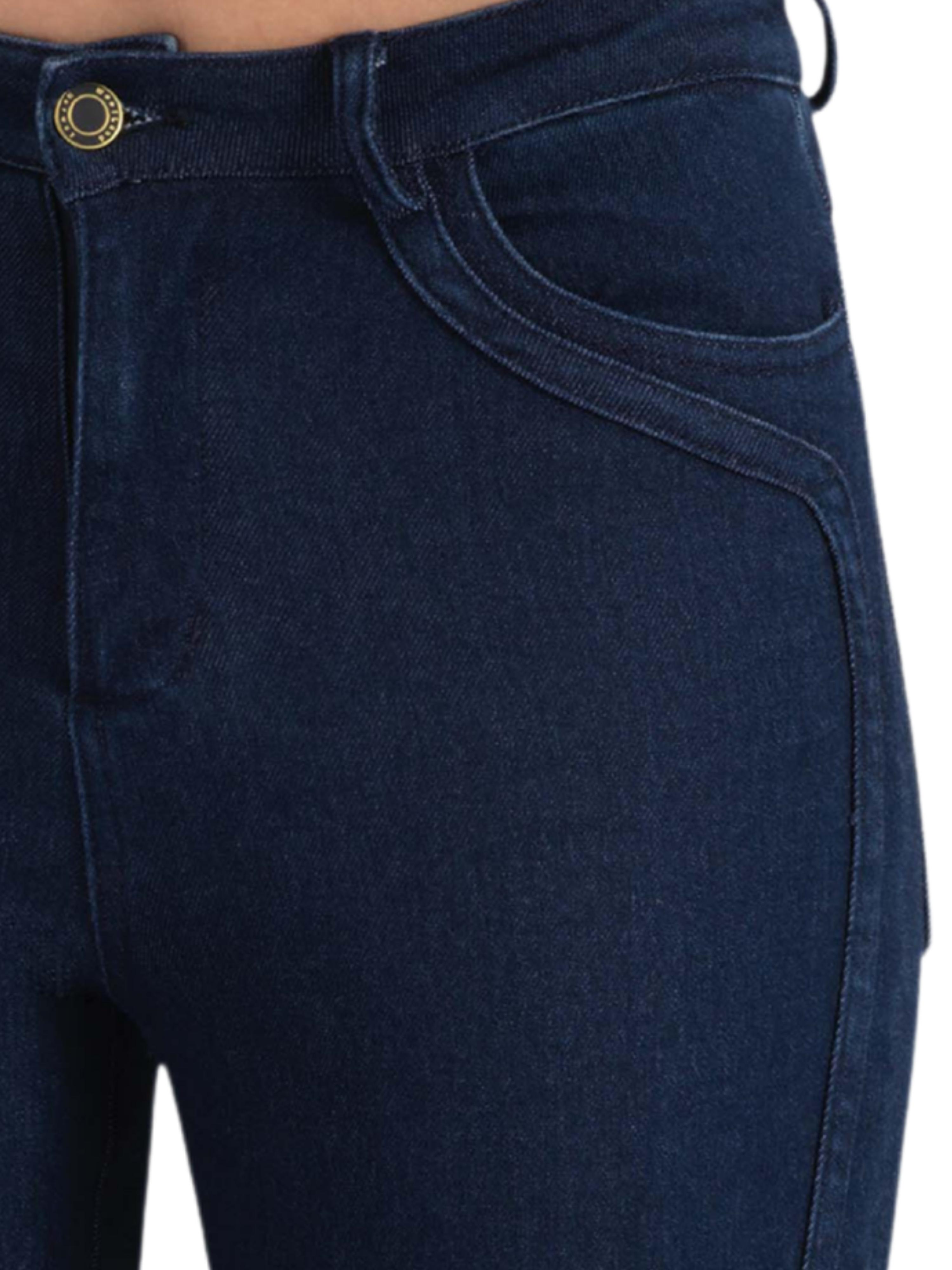 Fløya Wool Jeans - Long  Dark Blue