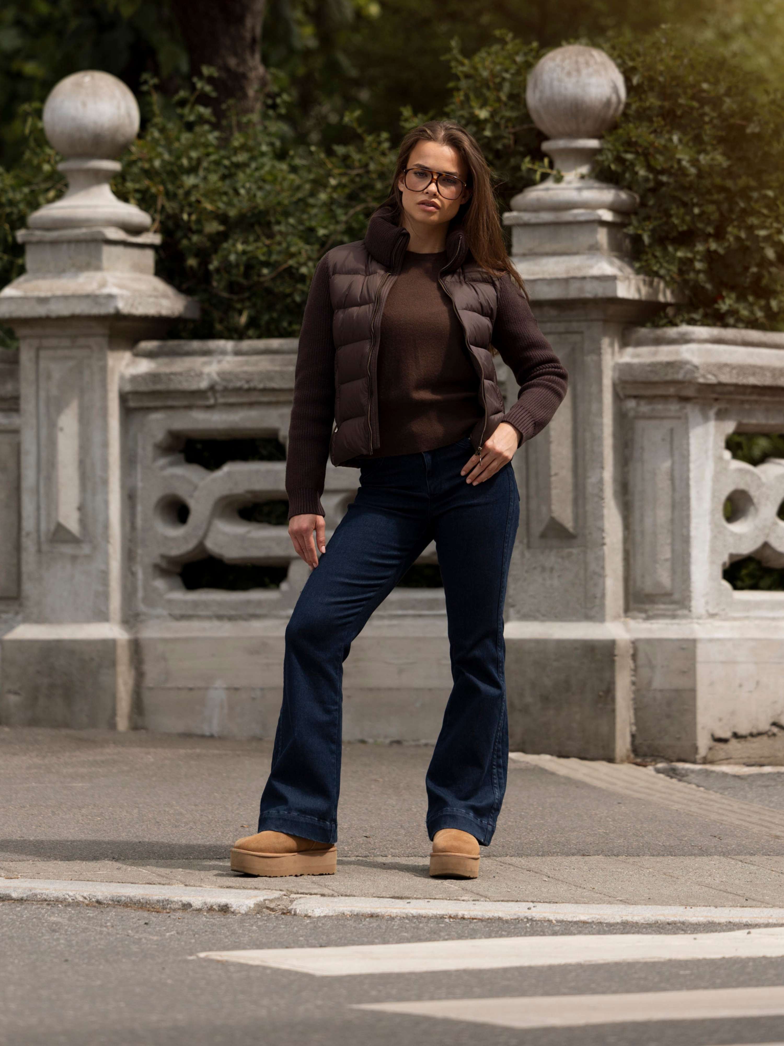 Fløya Wool Jeans - Regular  Dark Blue