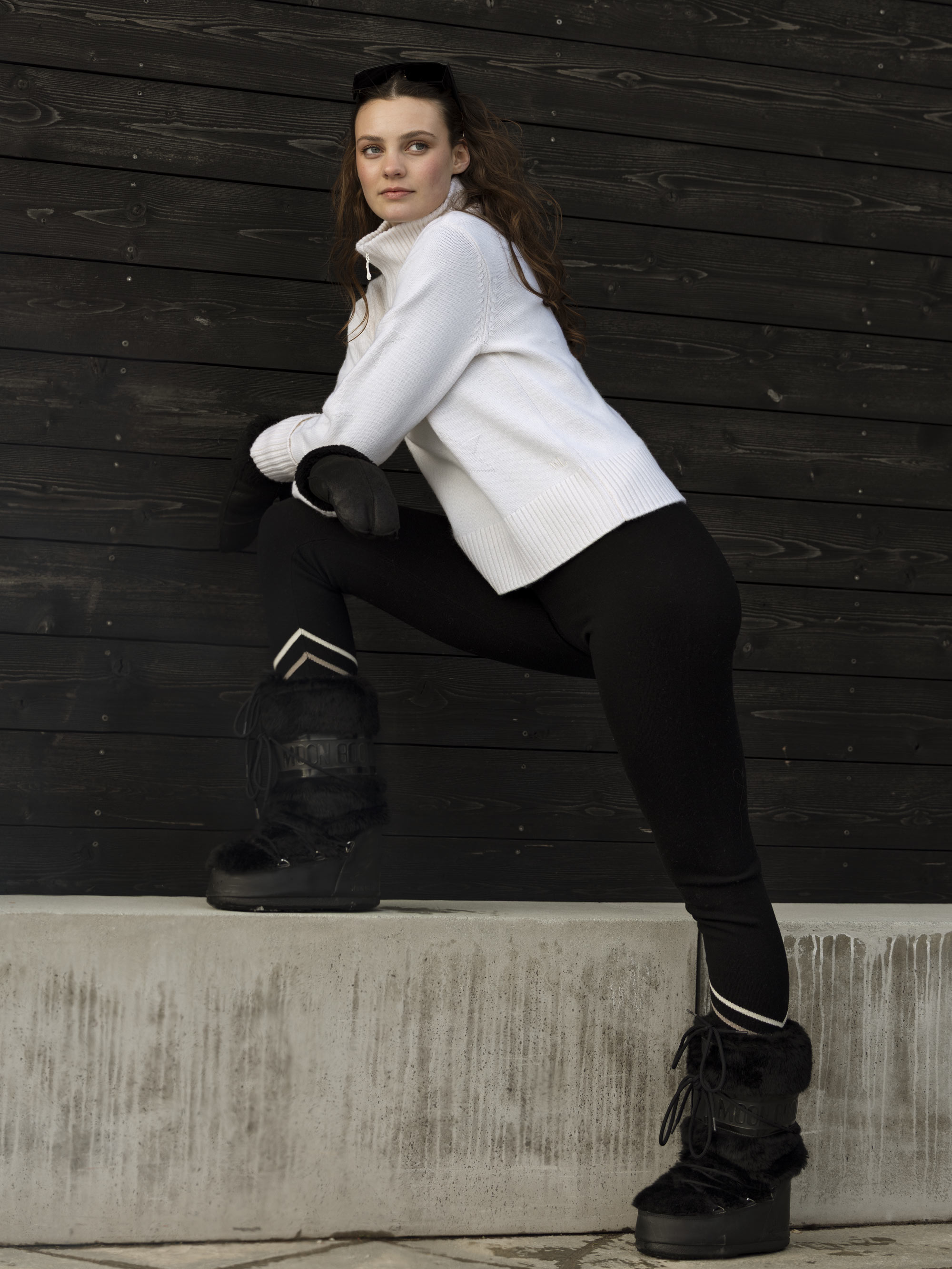 Hemsedal Knitted Slim Jogger Woman Black