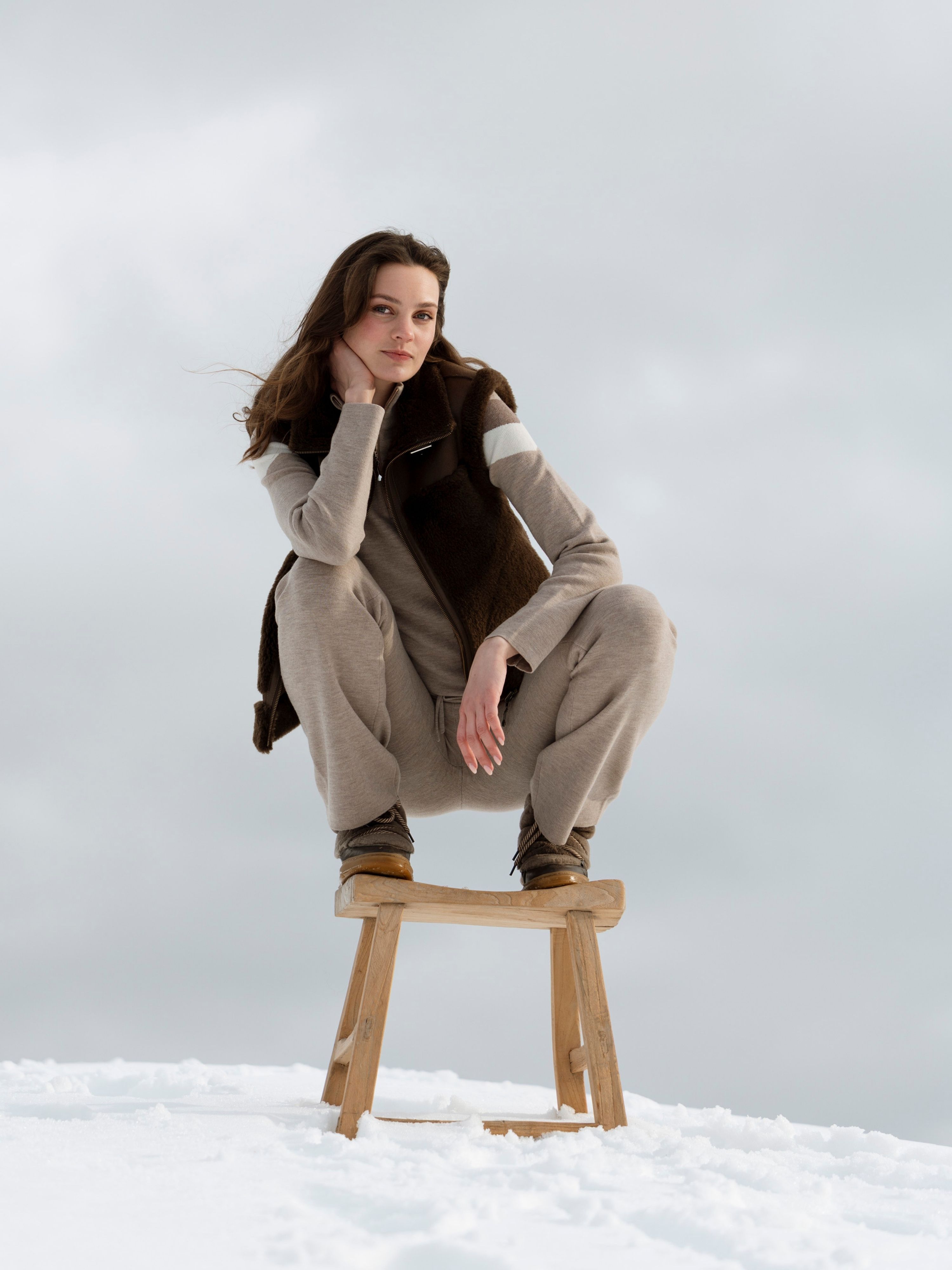 Hemsedal Knitted Pants Latte