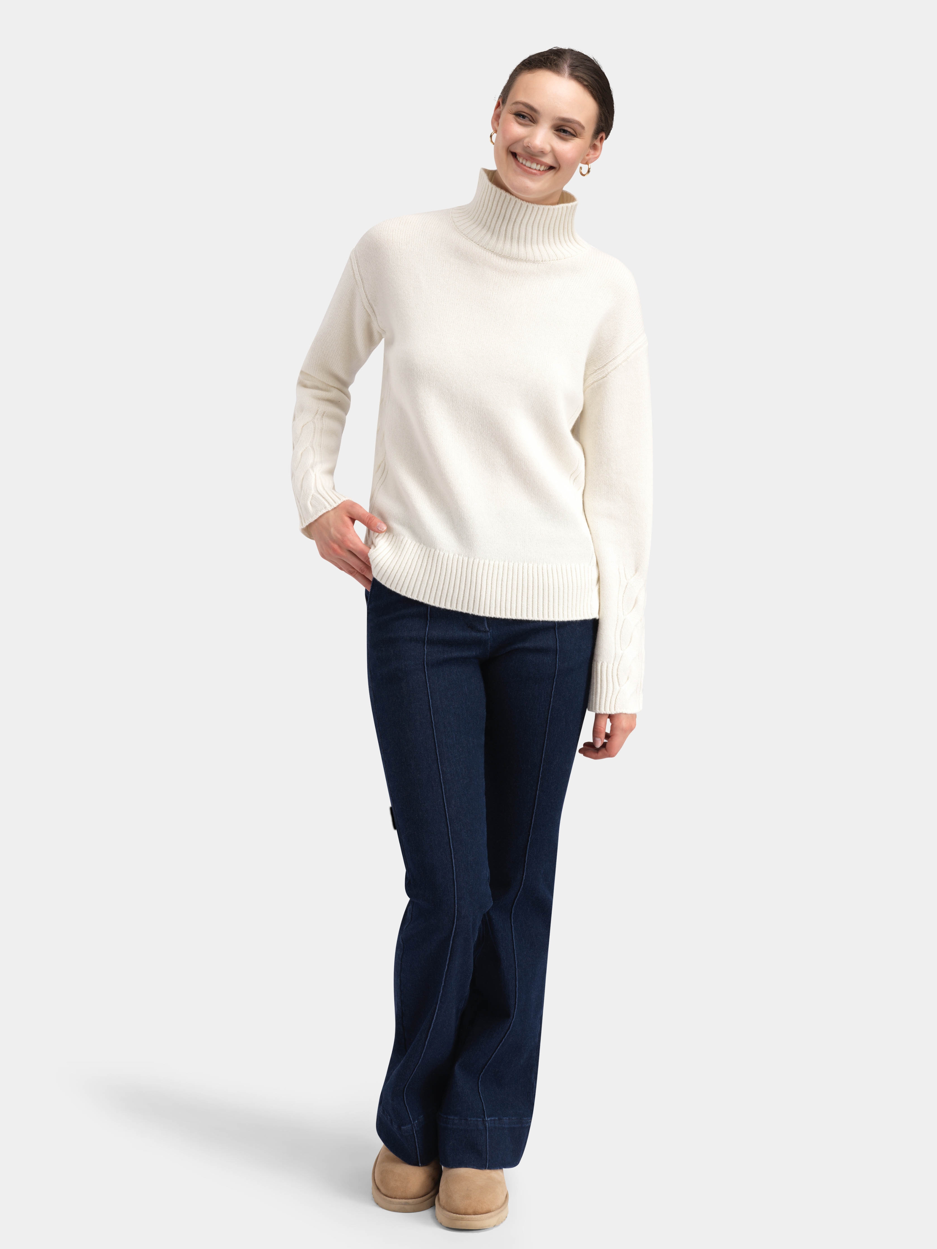 Hettpiggen Strikkegenser  Cream