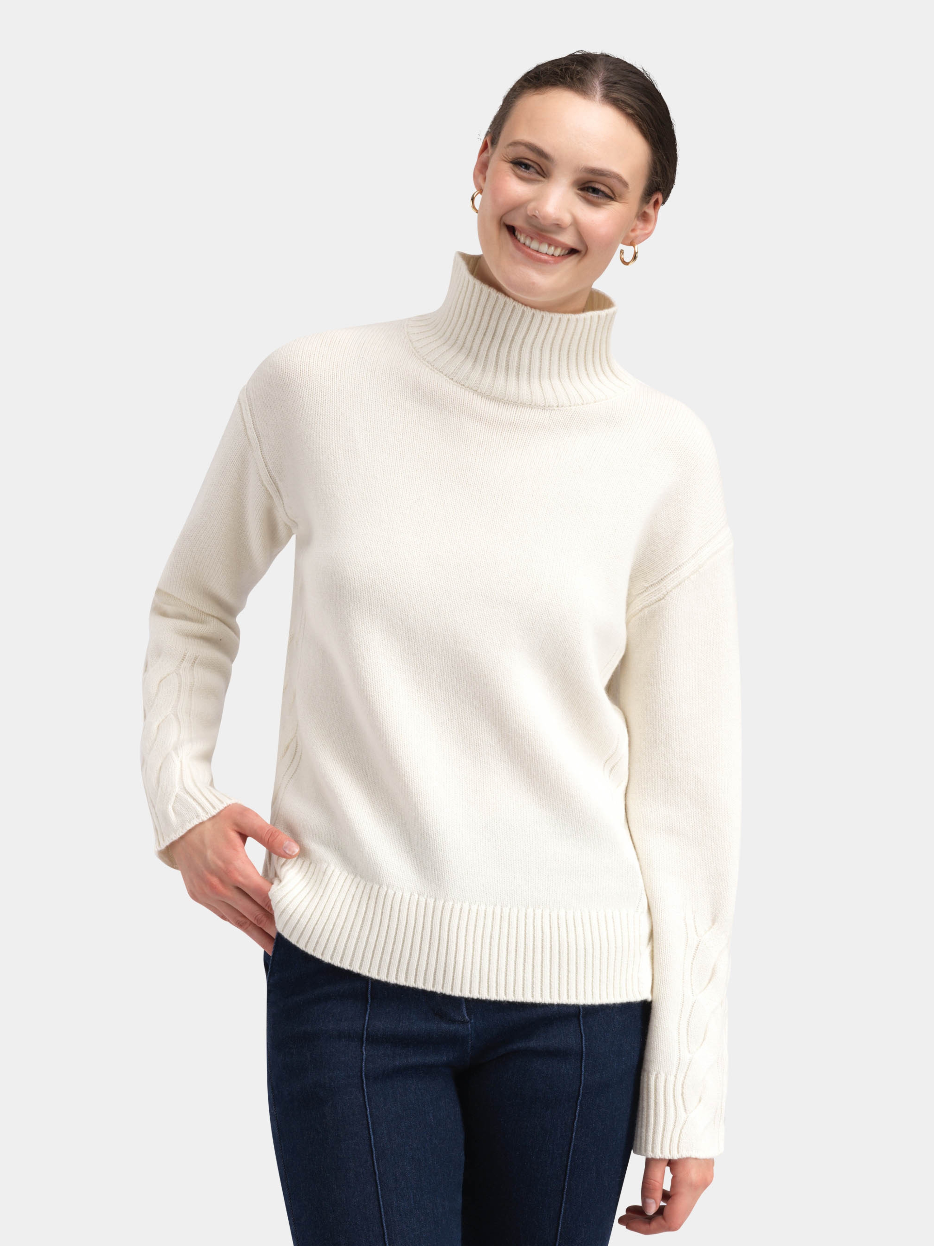 Hettpiggen Strikkegenser  Cream