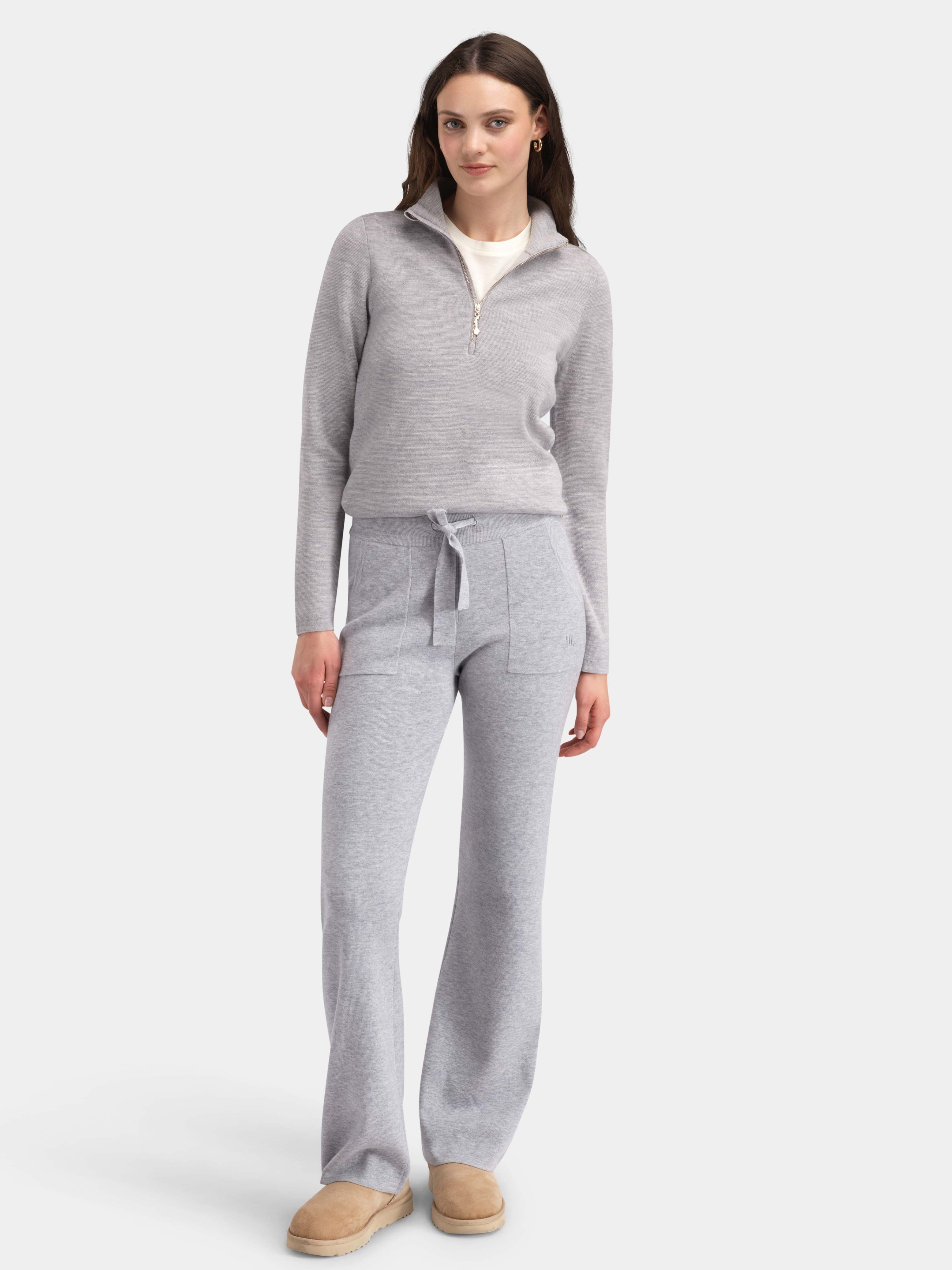 Himmeltinden Wool Pants Light Grey Melange