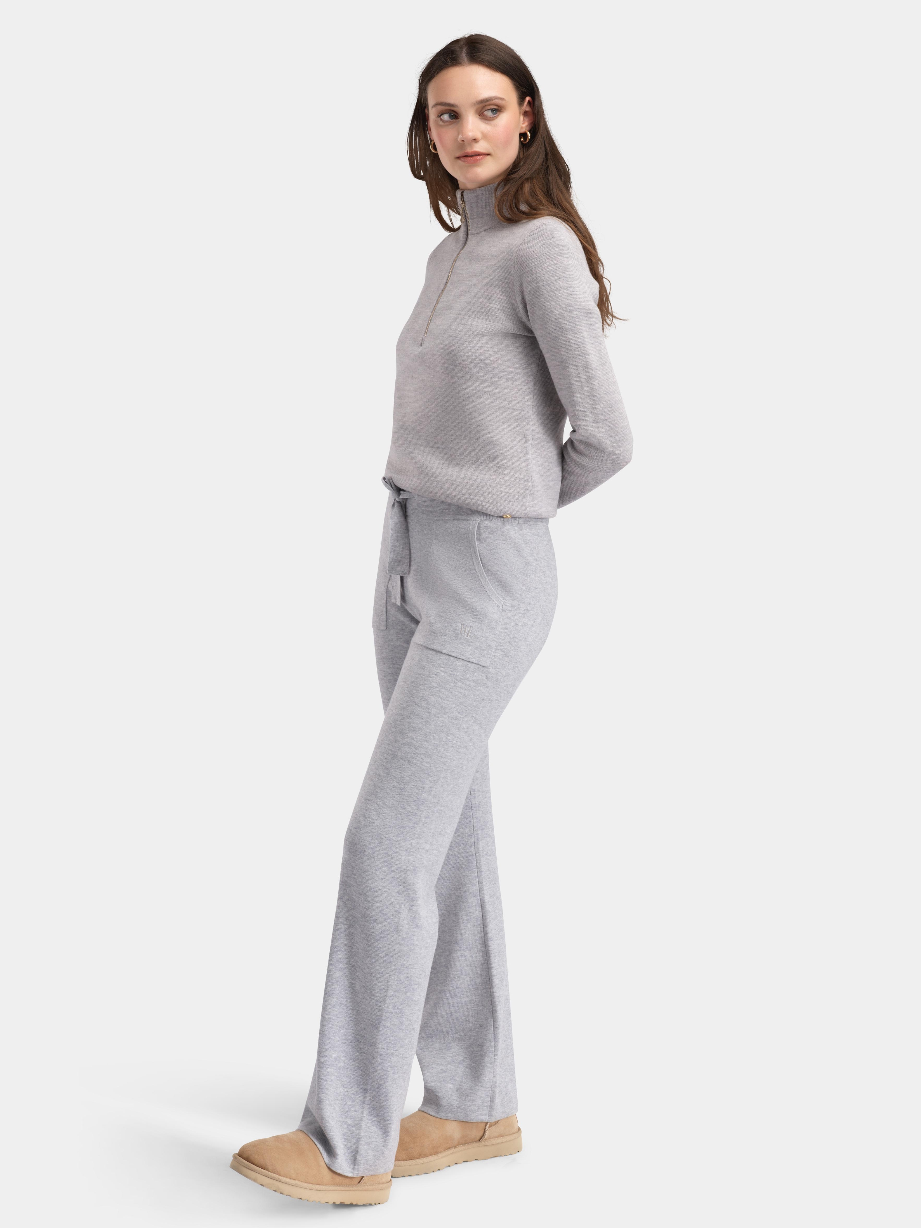 Himmeltinden Wool Pants Light Grey Melange