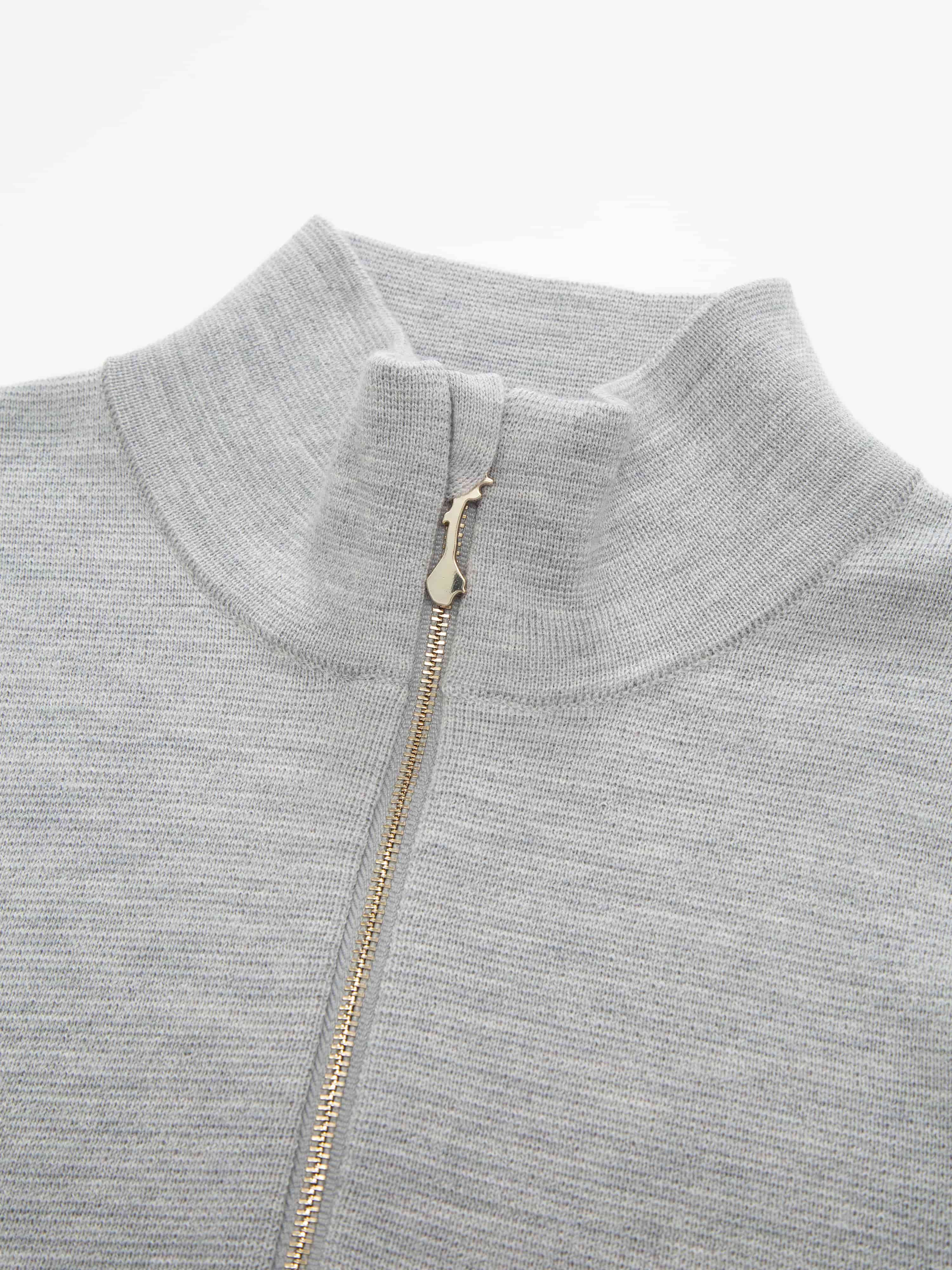 Himmeltinden Knitted Top  Light grey melange