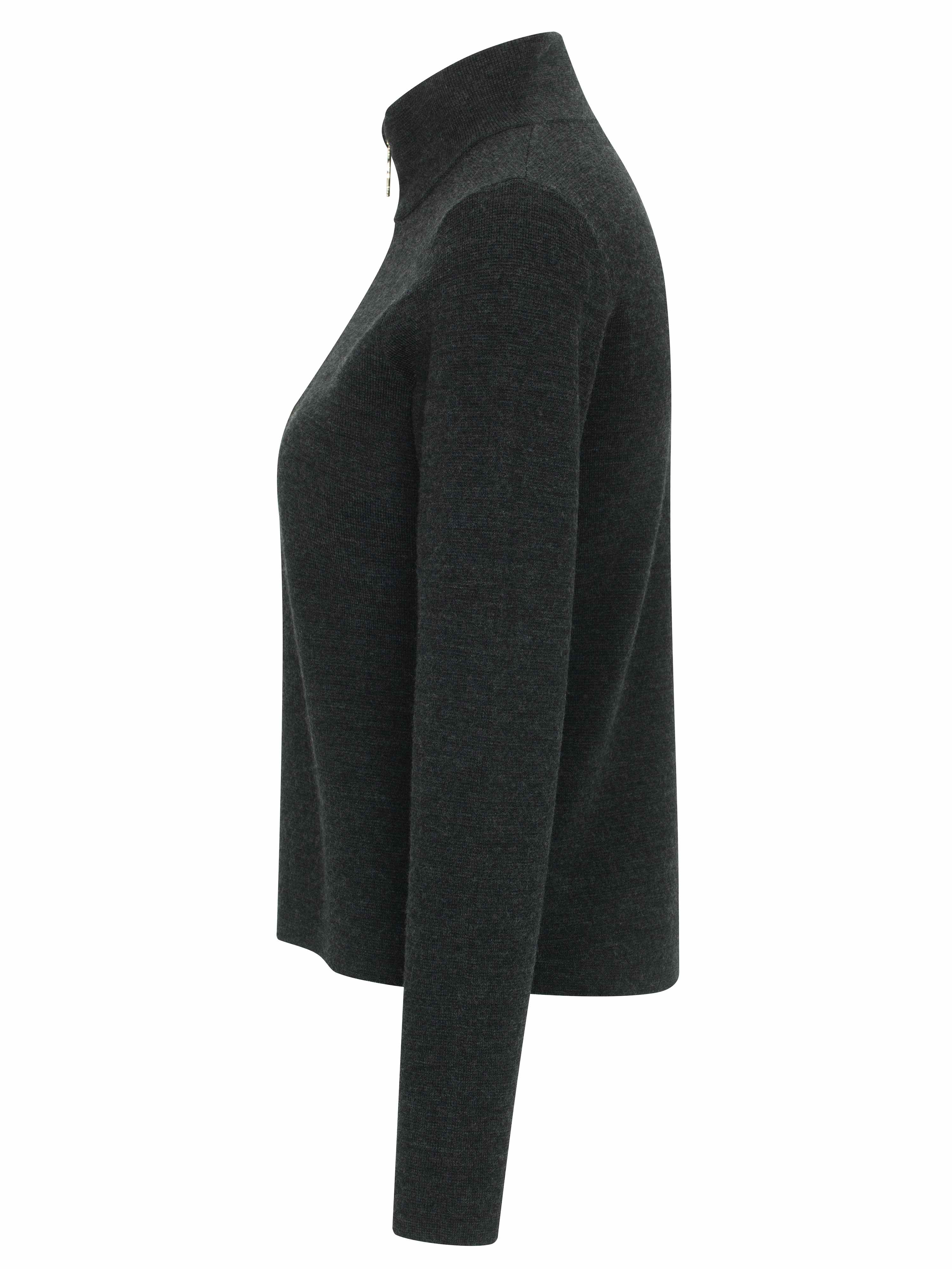 Himmeltinden Knitted Top  Charcoal Grey