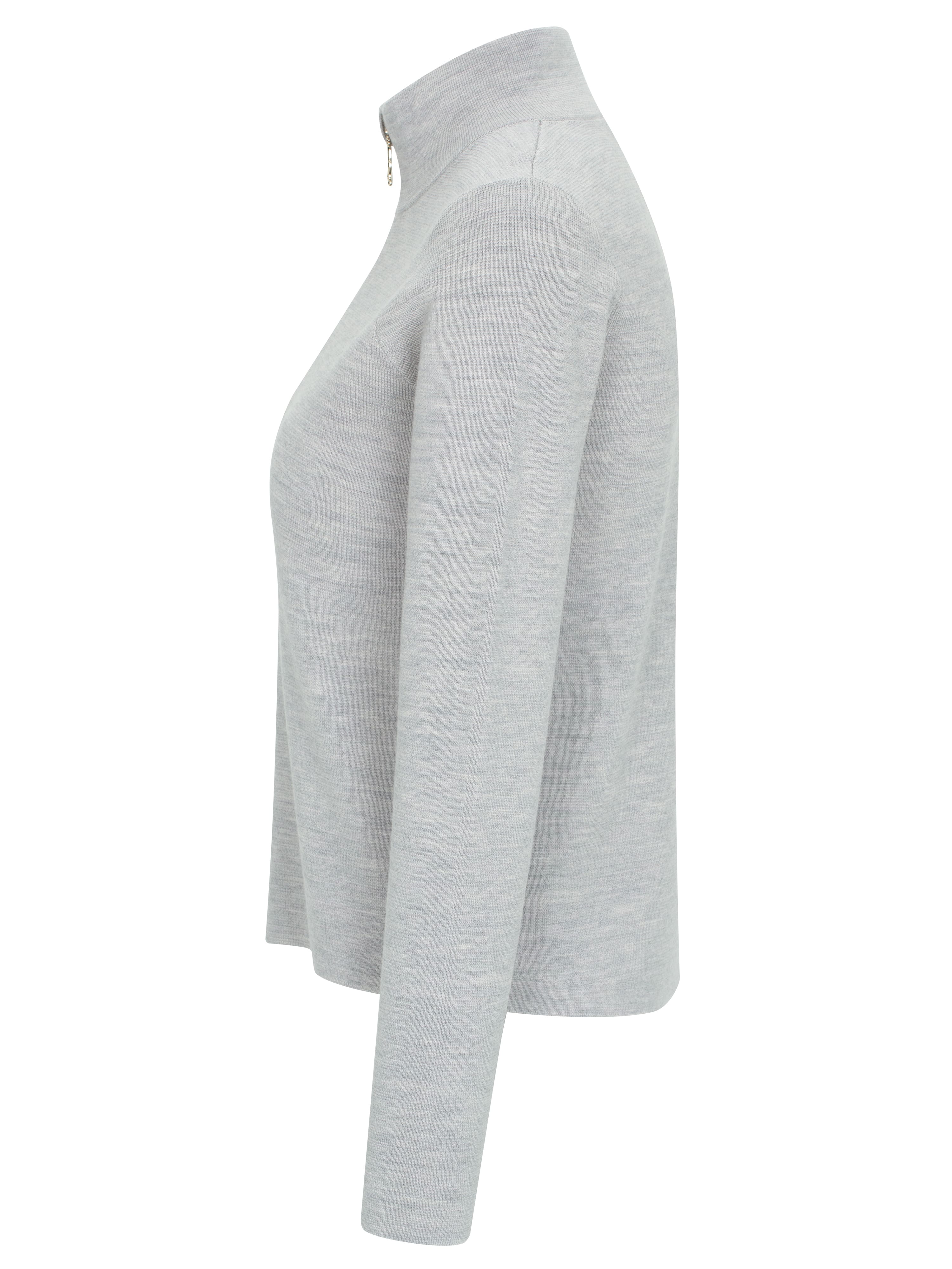 Himmeltinden Knitted Top  Light grey melange