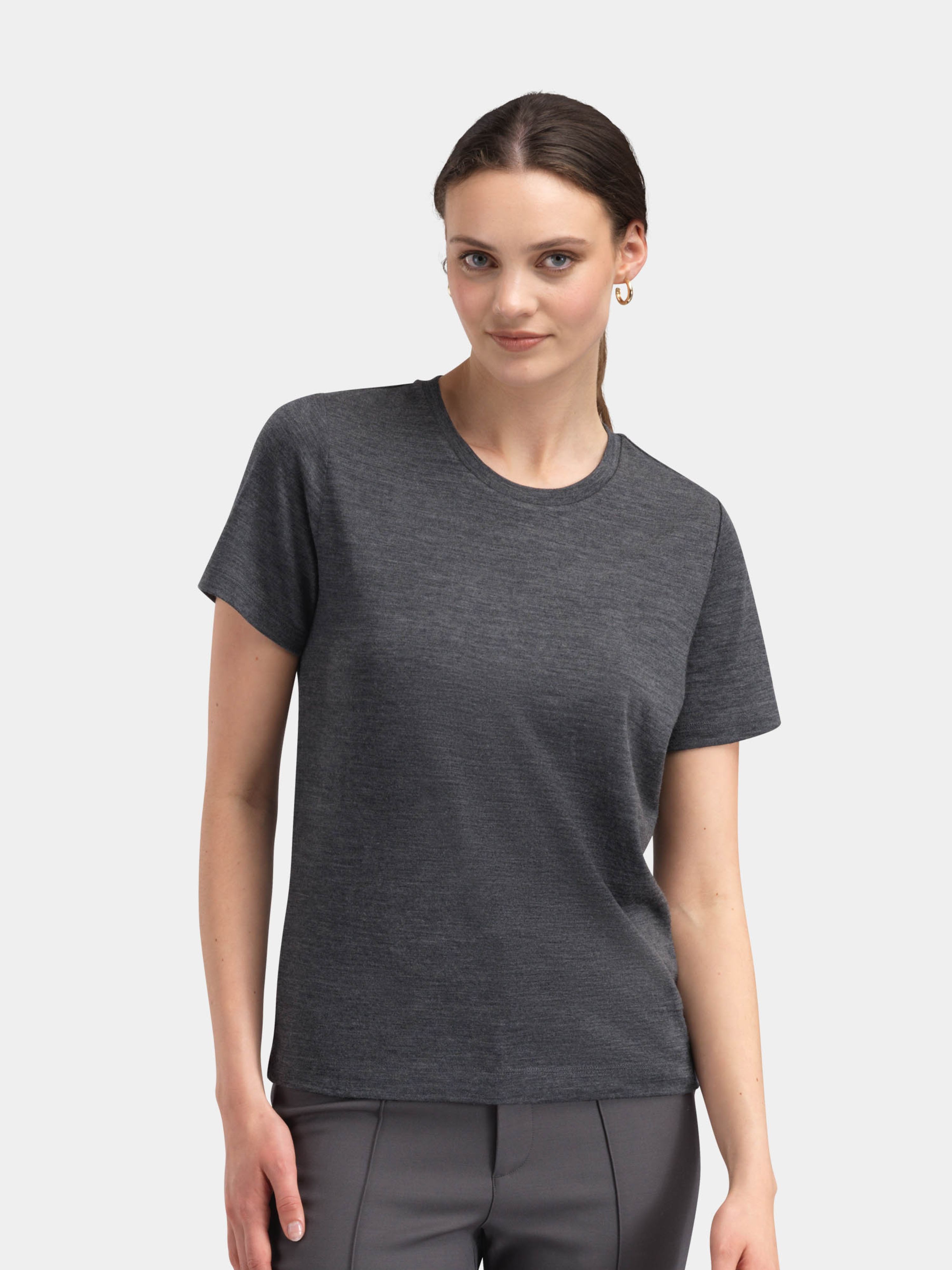 Hoven Ull T-skjorte  Charcoal Grey