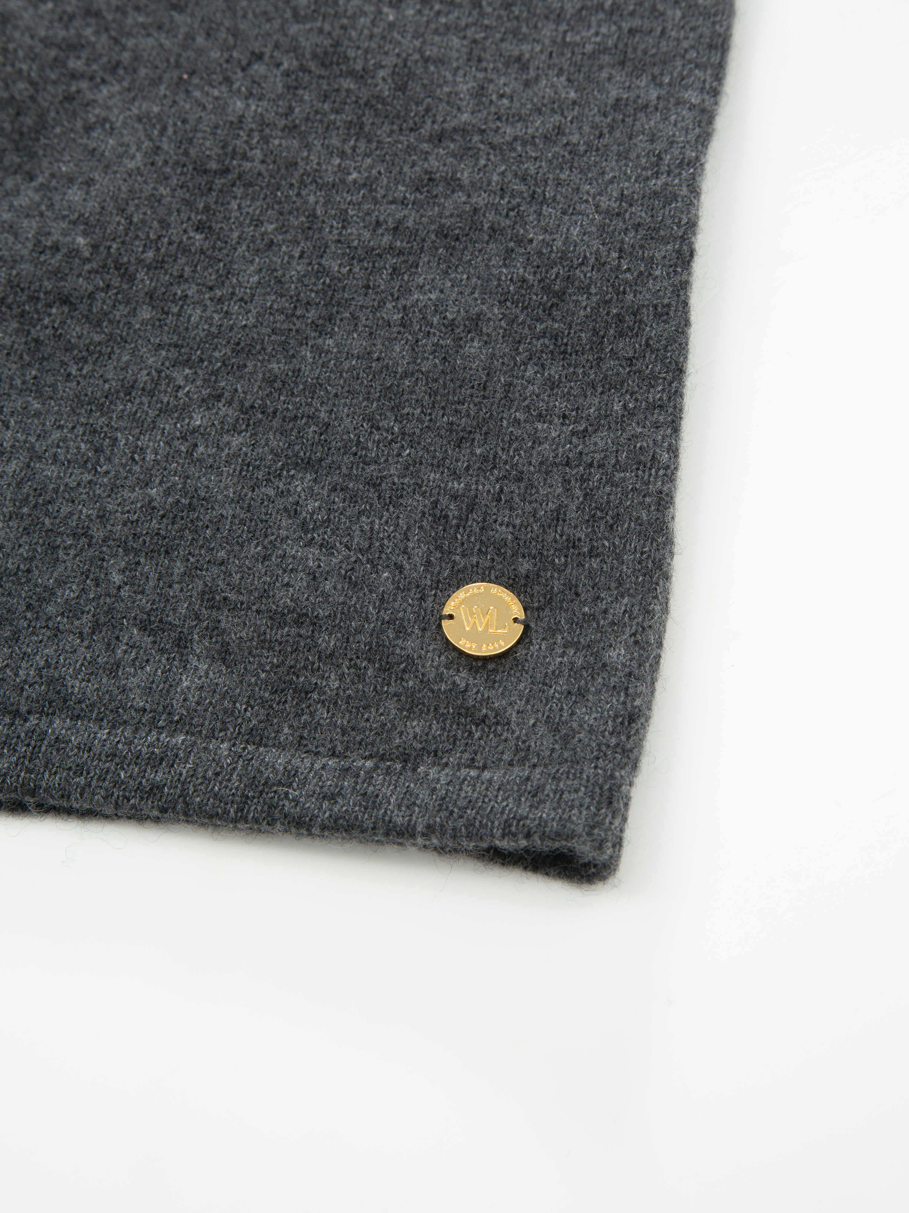 Loftet Cashmere T-Shirt Charcoal Grey