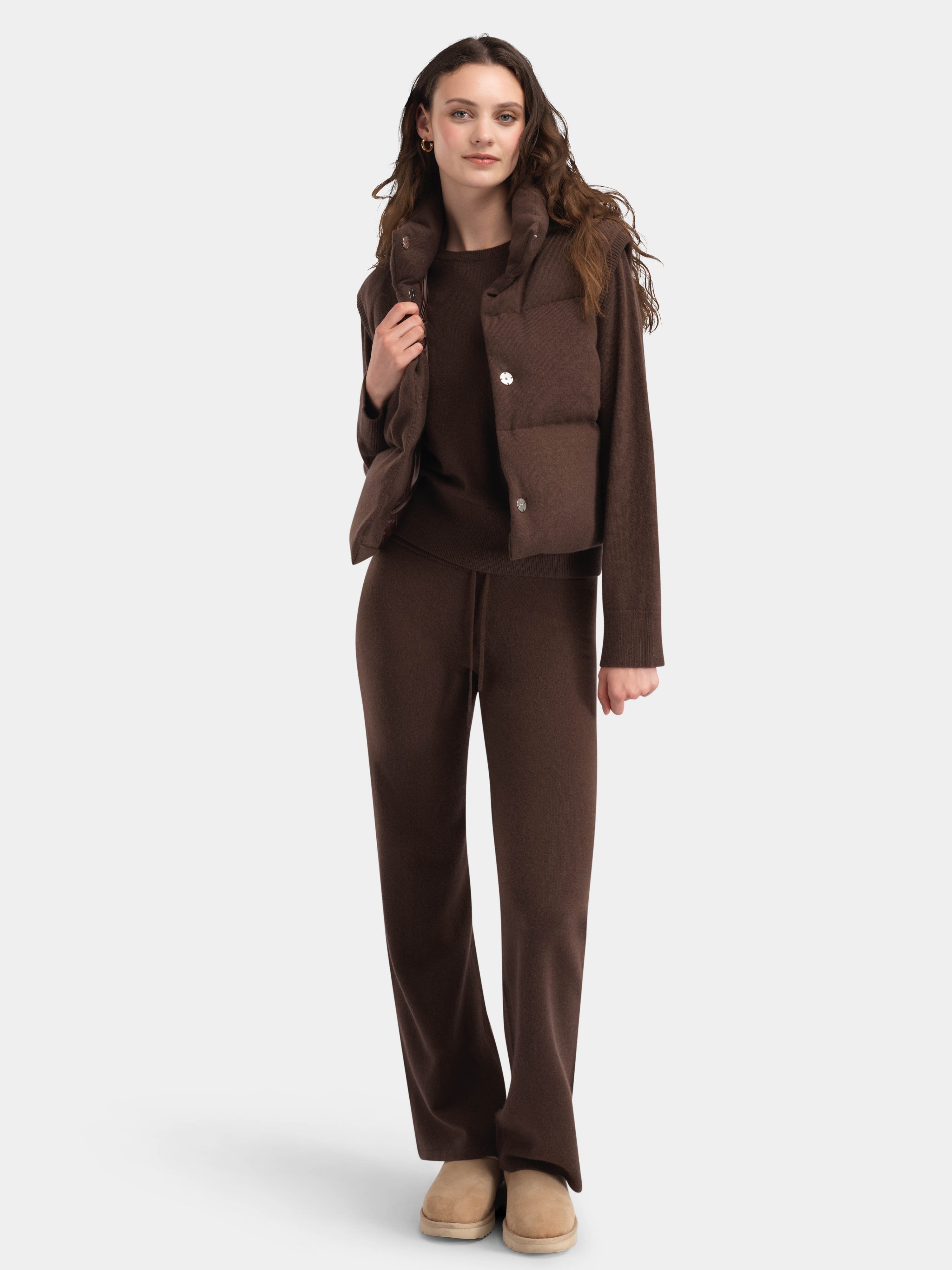 Loftet Kashmir Genser  Coffee