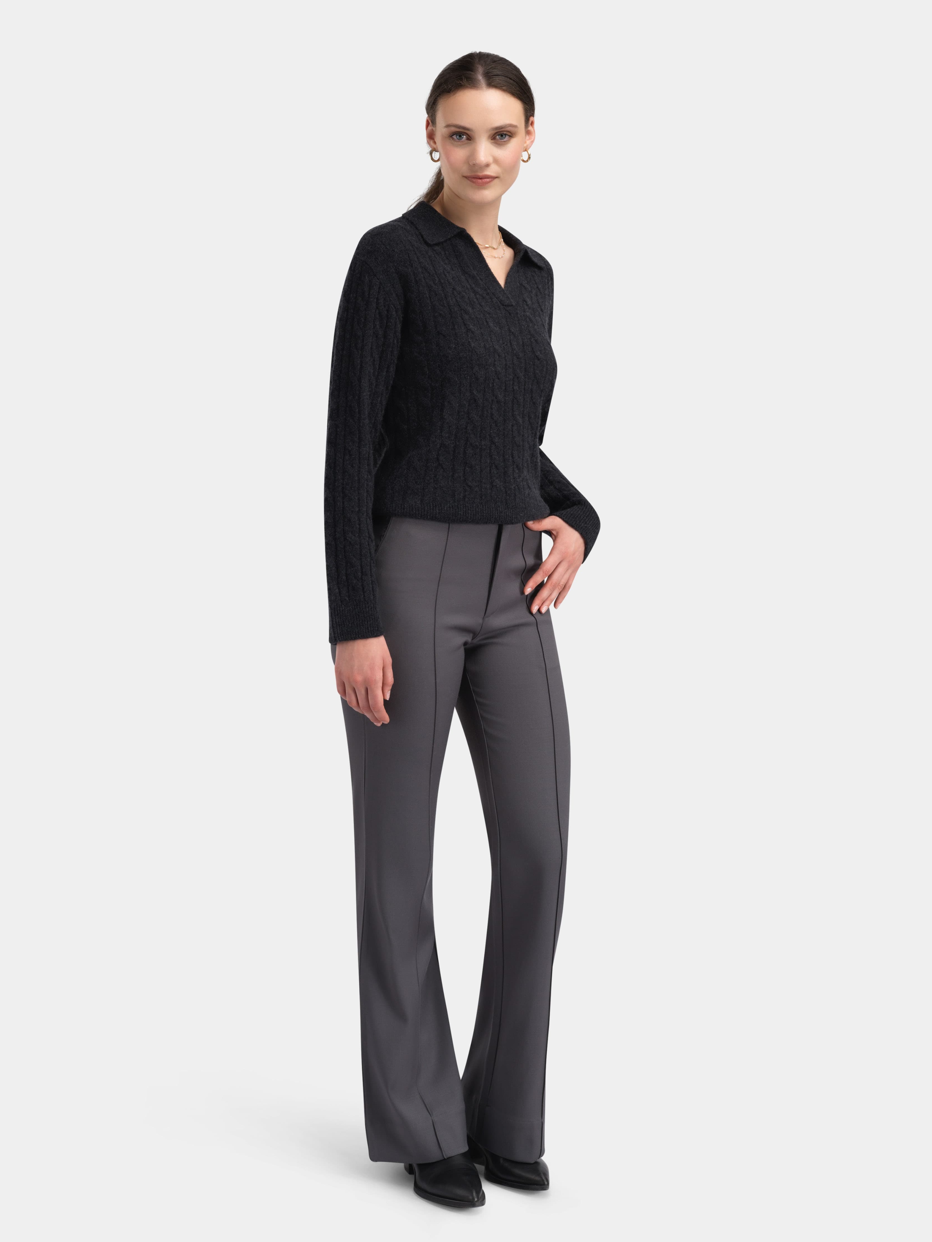 Midnattstind Wool Pants  Dark Grey