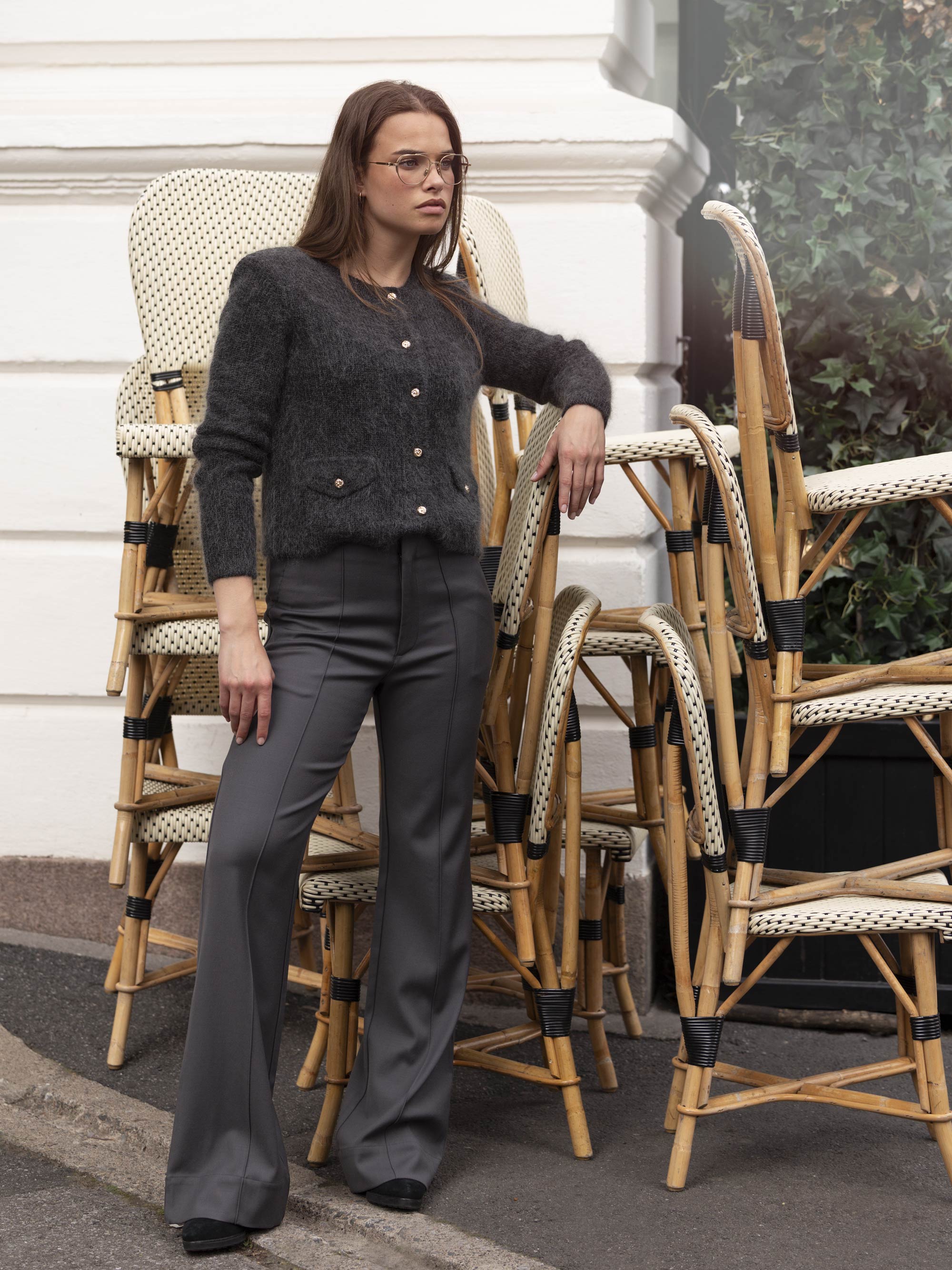Midnattstind Wool Pants  Dark Grey