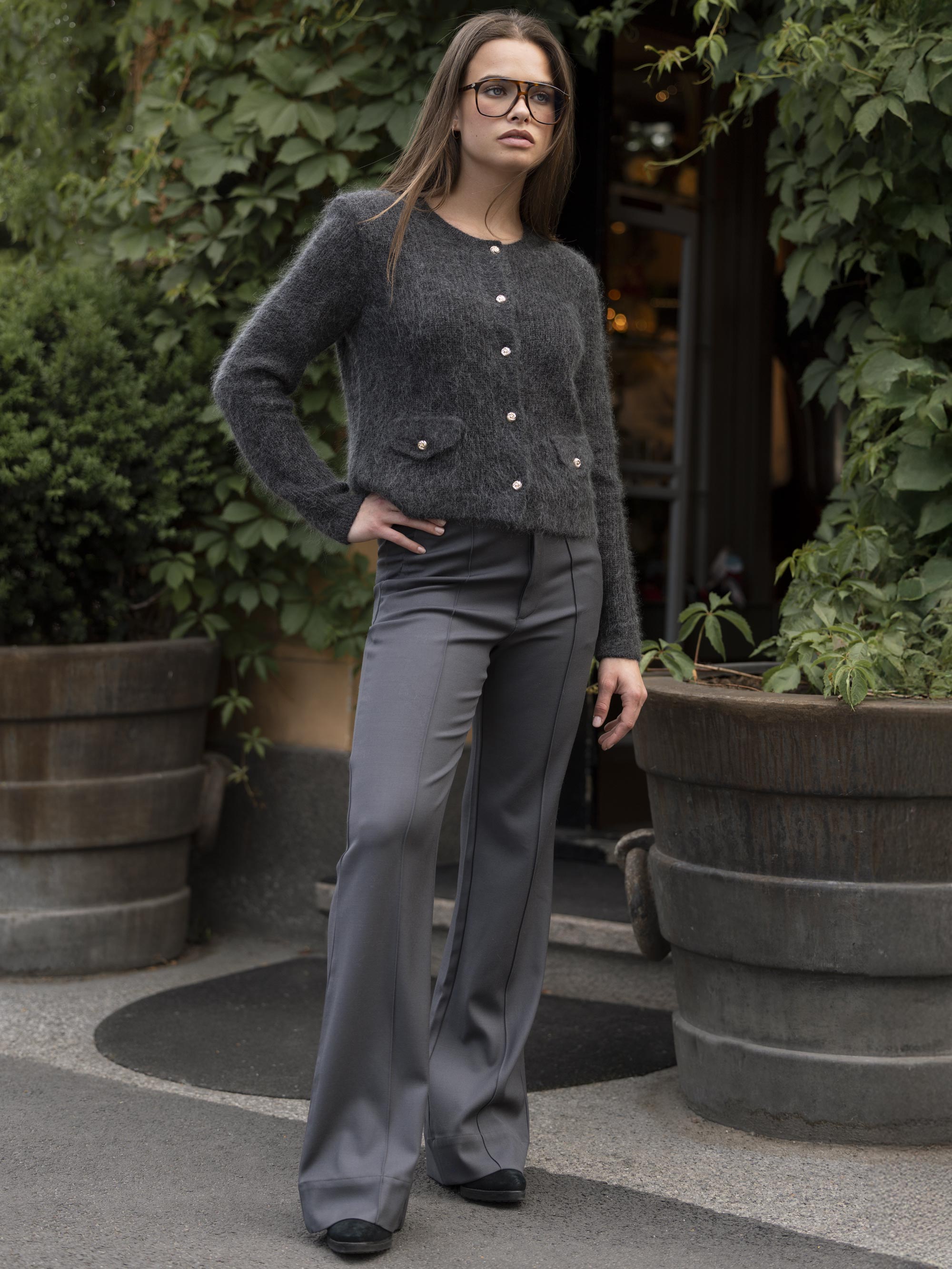 Midnattstind Wool Pants  Dark Grey
