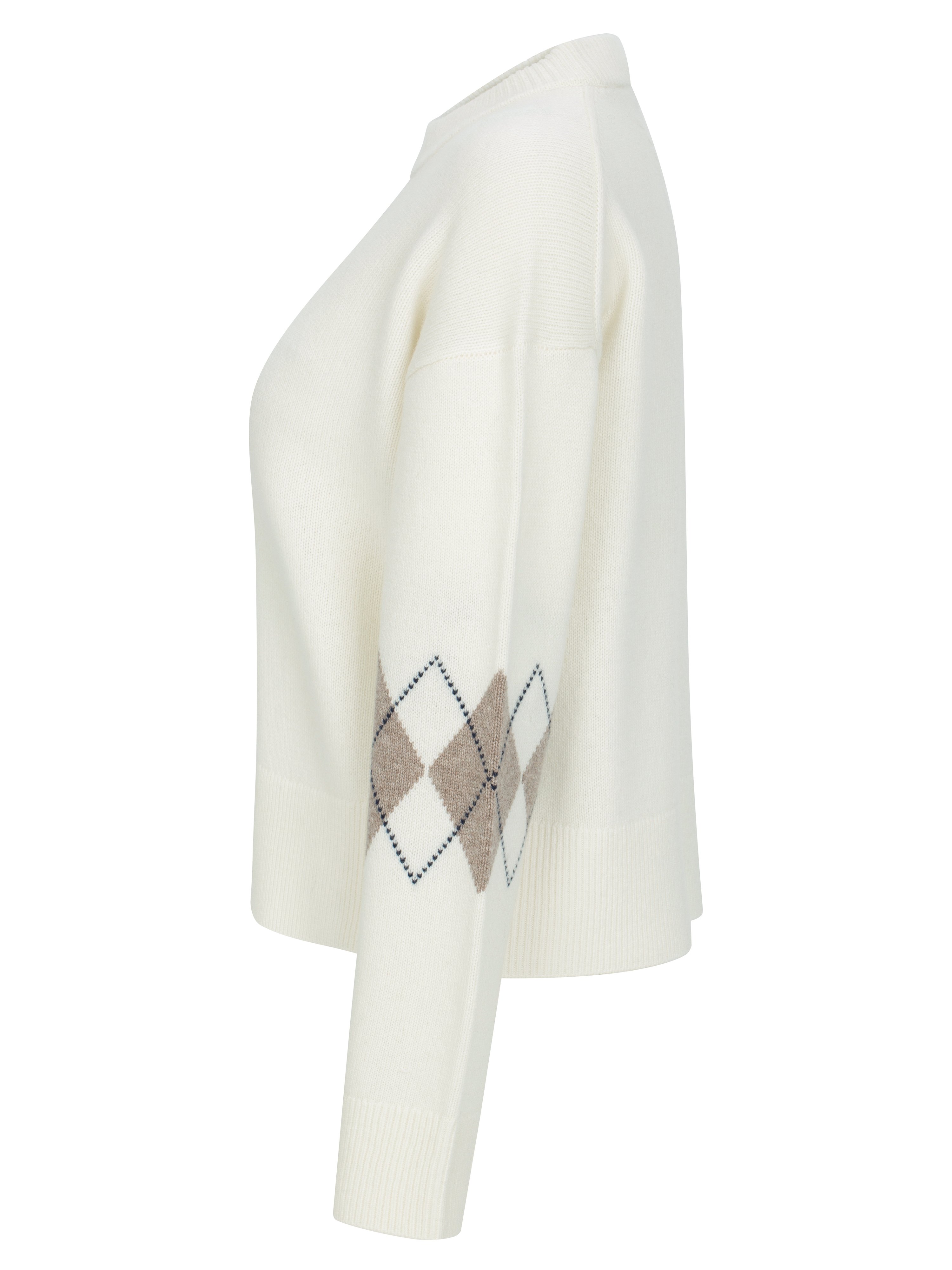 Midtoppen Strikkegenser  Snow White