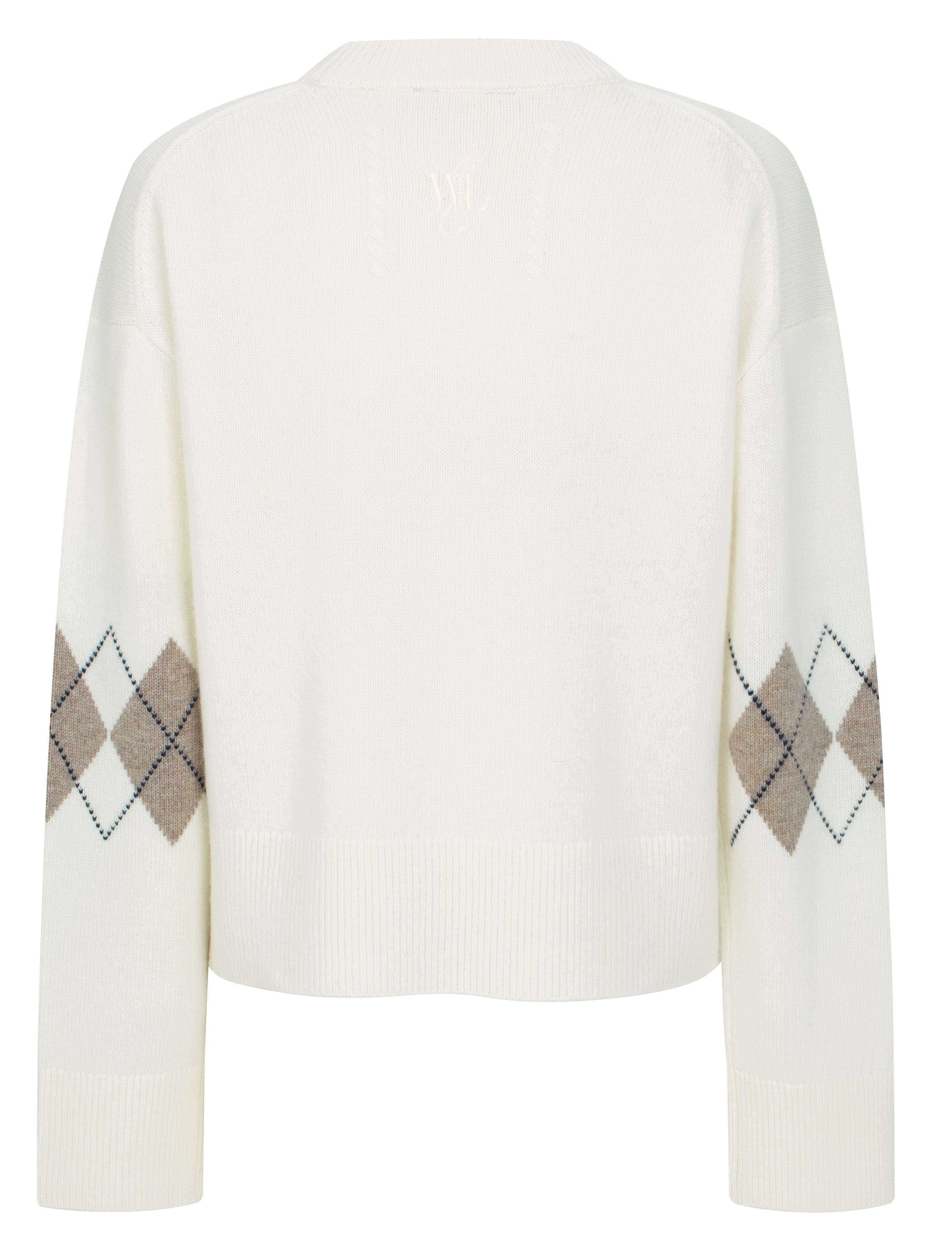 Midtoppen Strikkegenser  Snow White