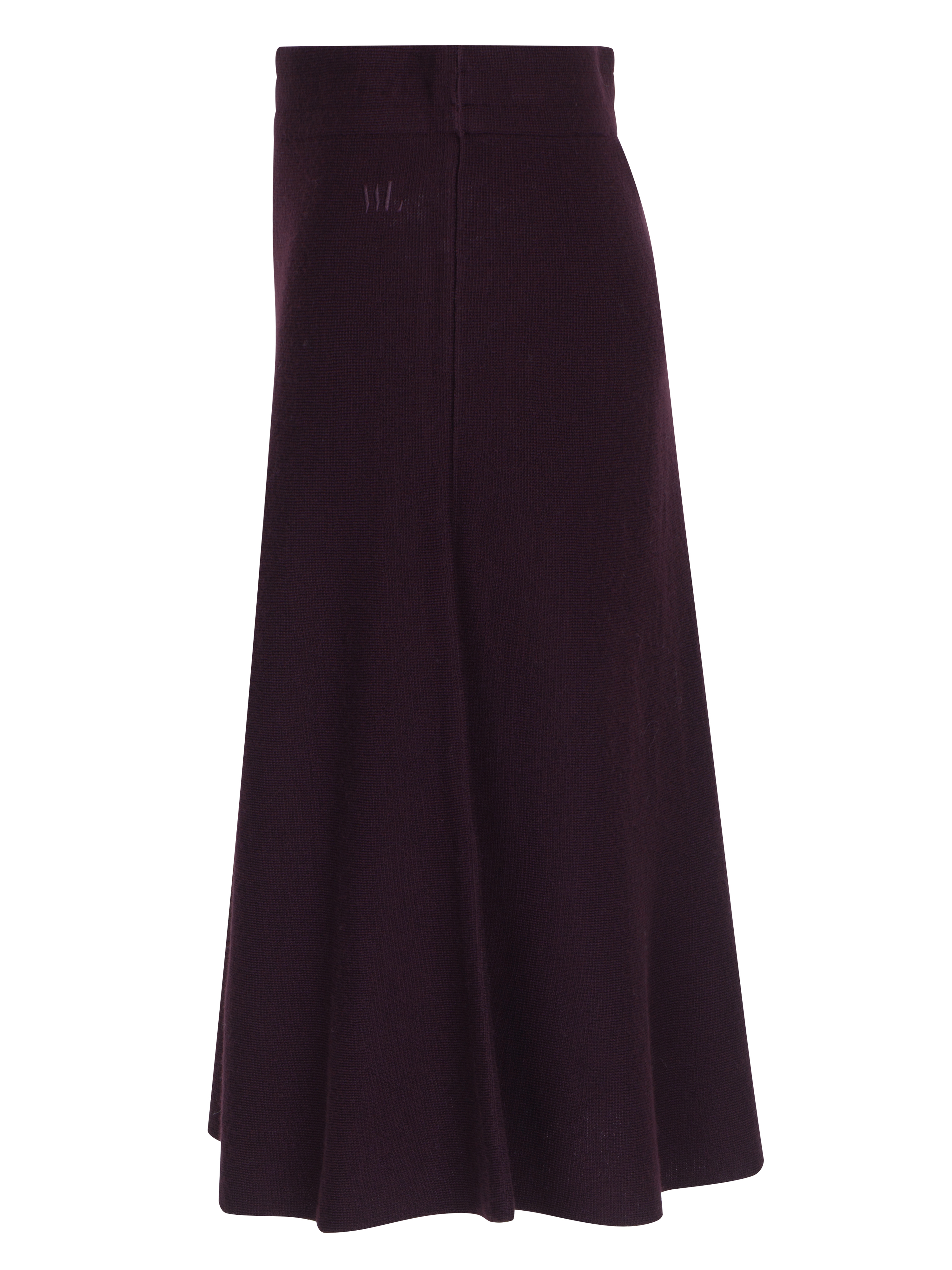 Ramsfjellet Ull Skjørt Aubergine