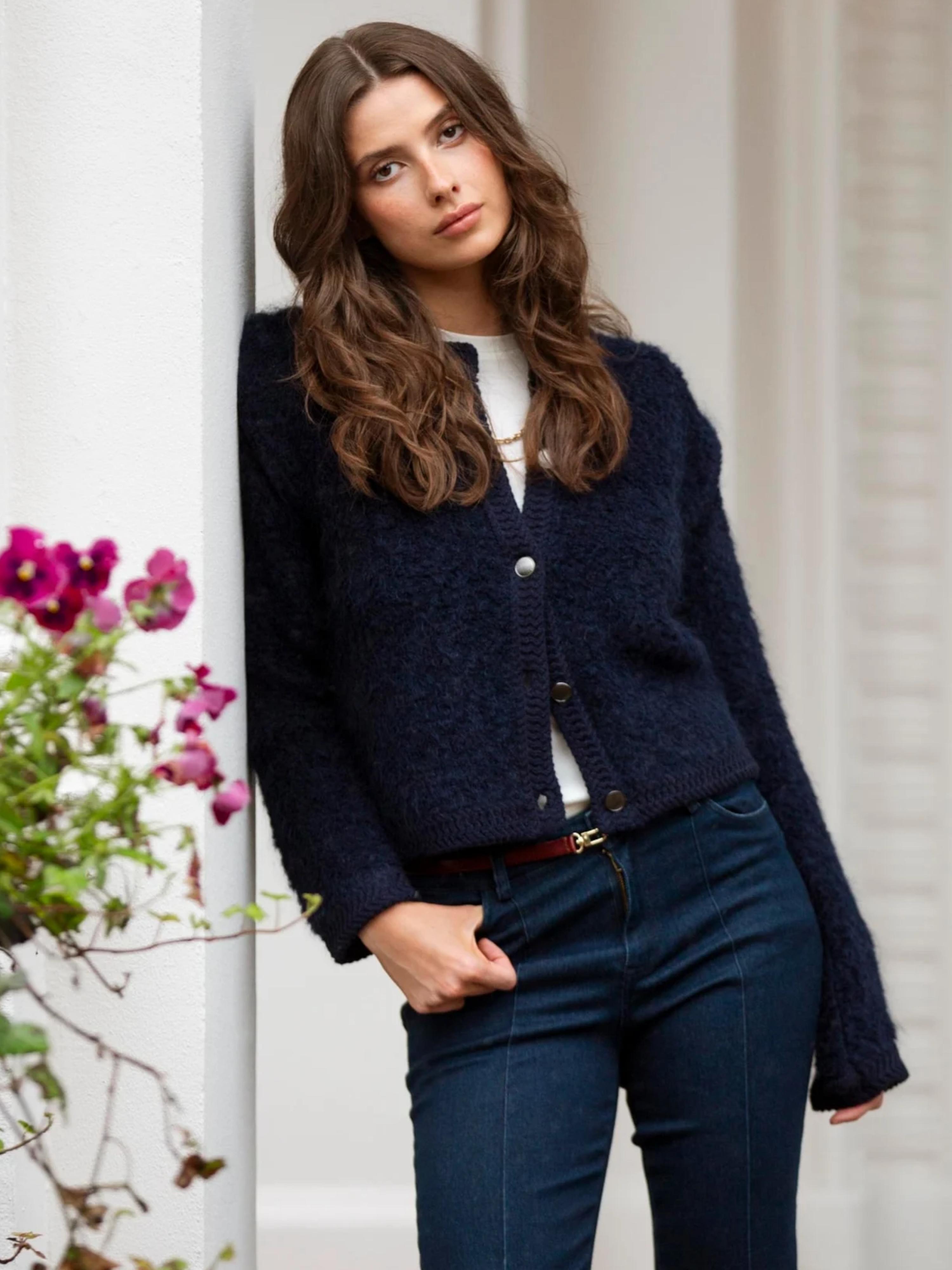 Senja Wool Jeans Dark Blue