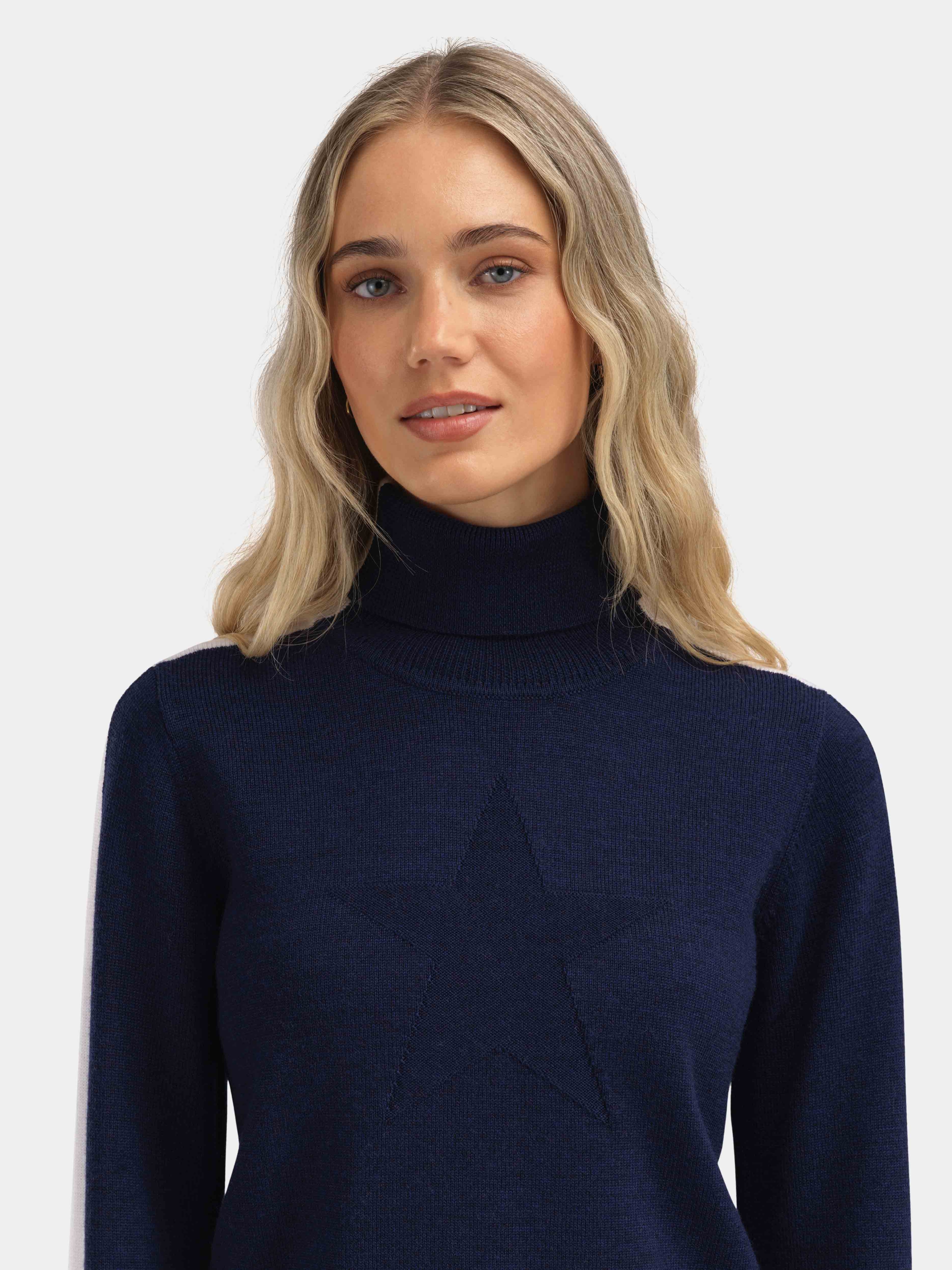 Sentraltind Wool Sweater Blue Ink