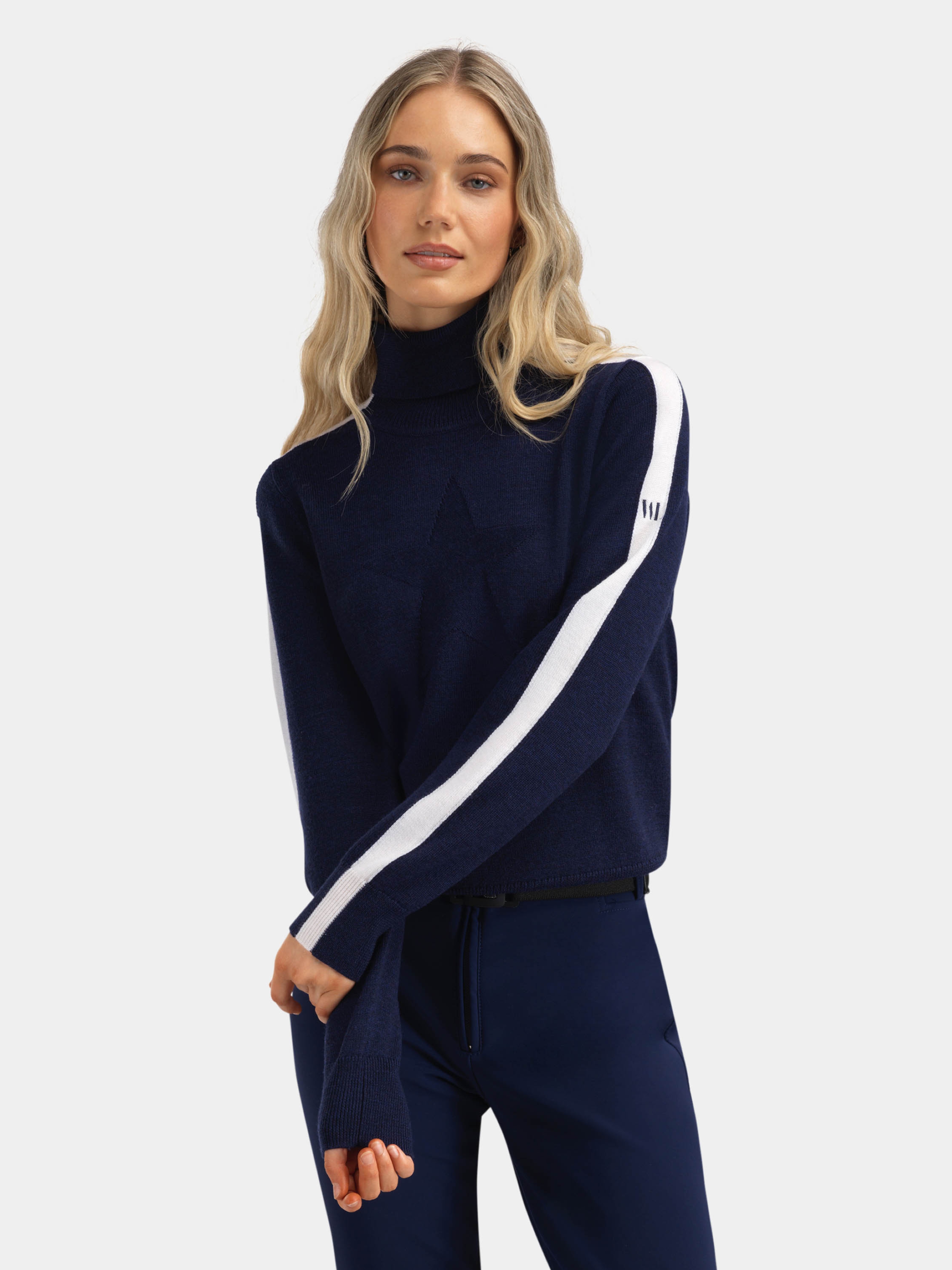 Sentraltind Wool Sweater Blue Ink