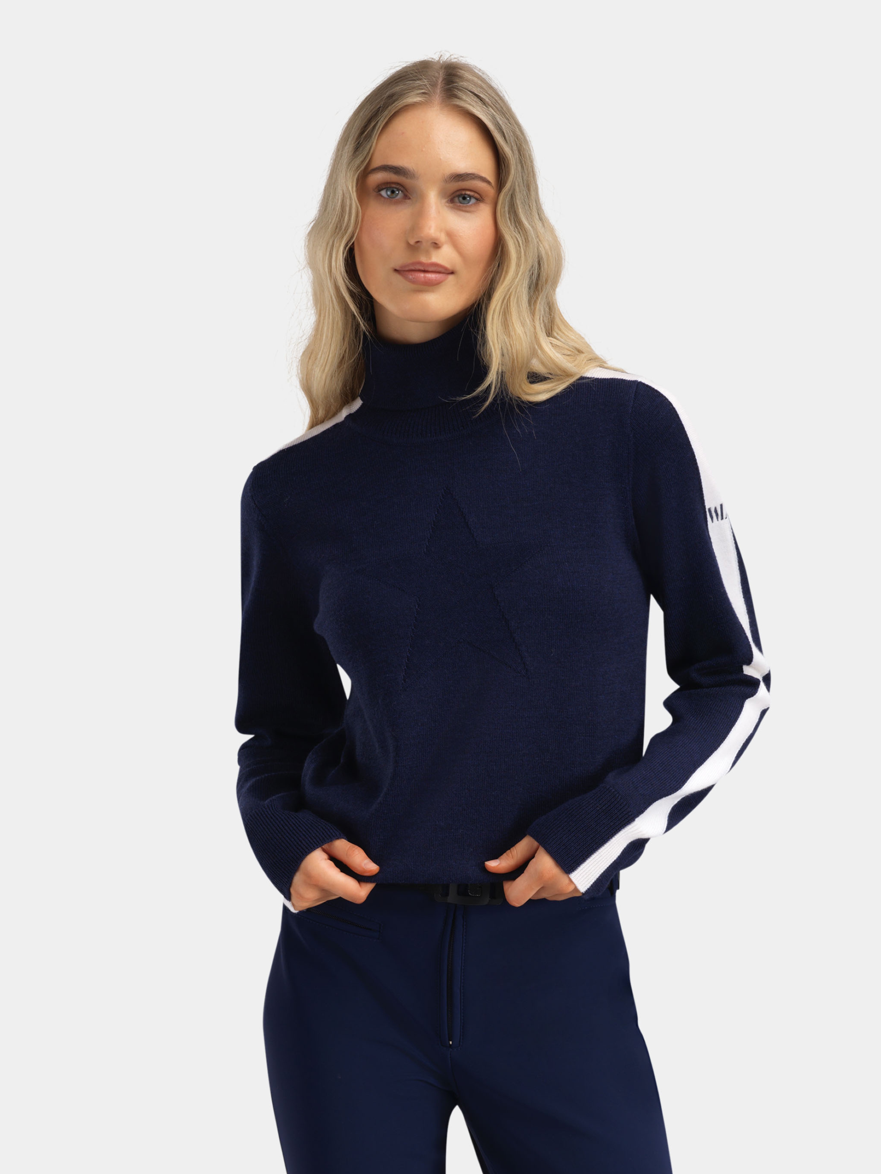 Sentraltind Wool Sweater Blue Ink