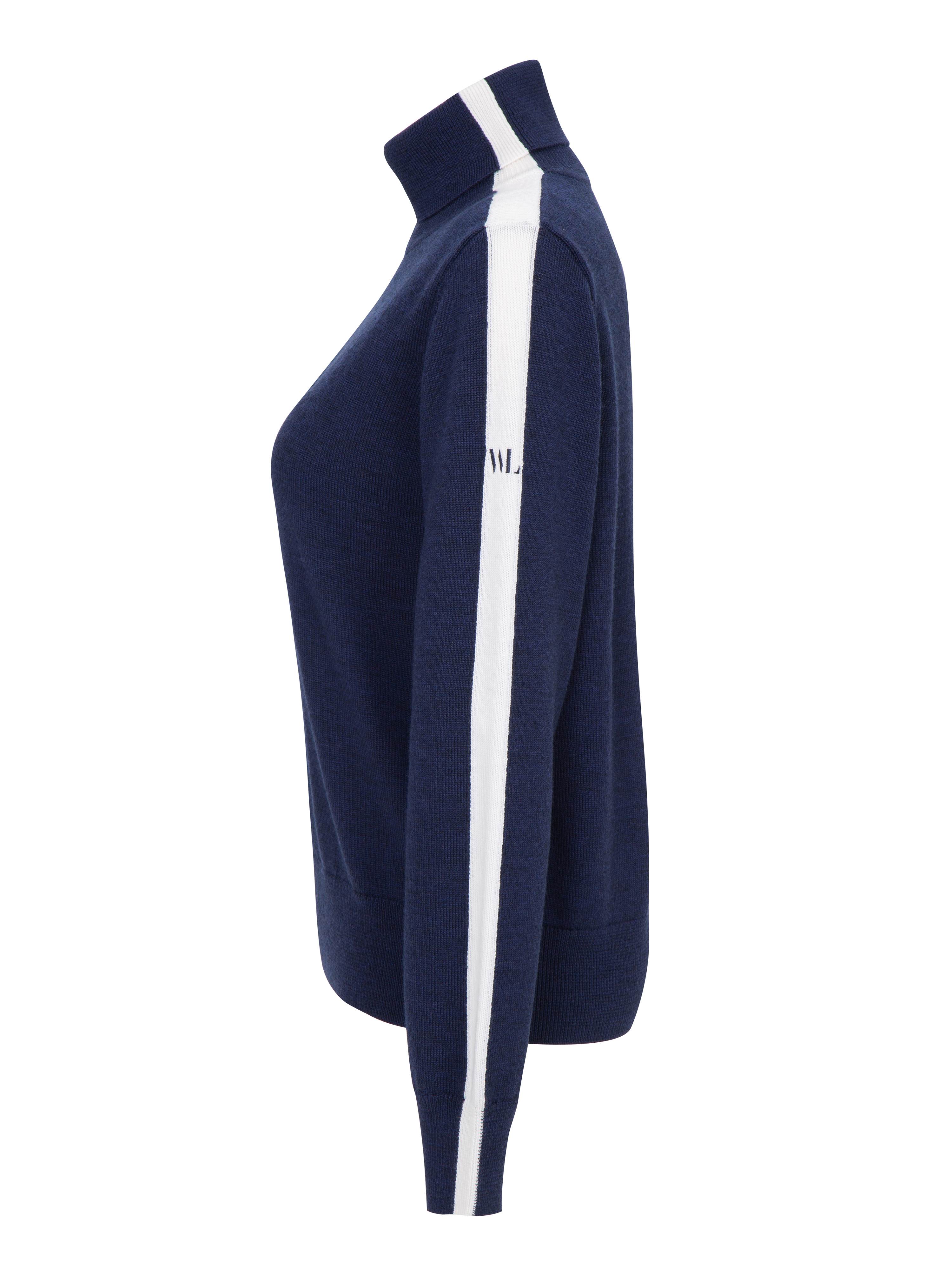 Sentraltind Wool Sweater Blue Ink