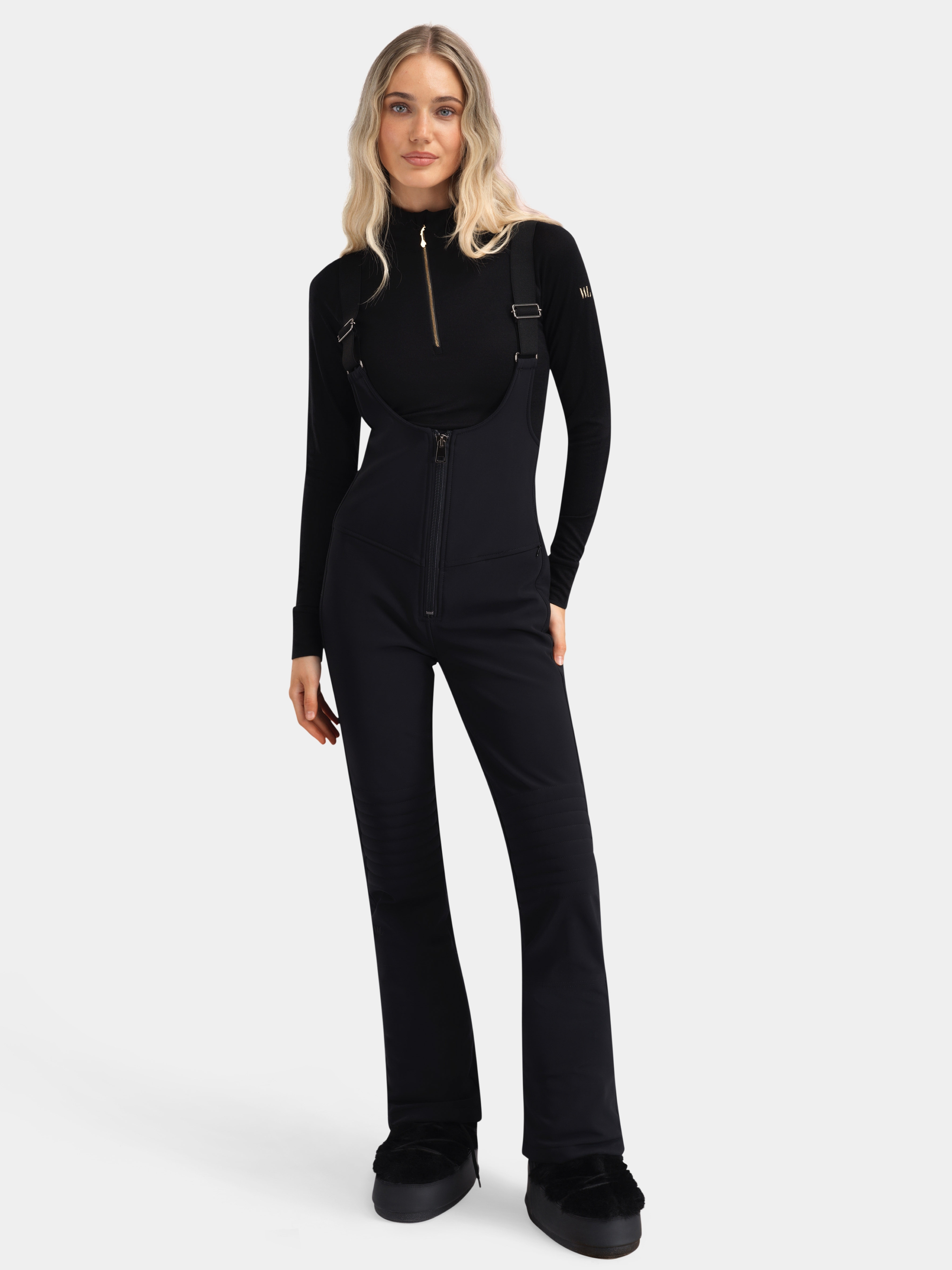 Sirdal High Waist Ski Pants Black