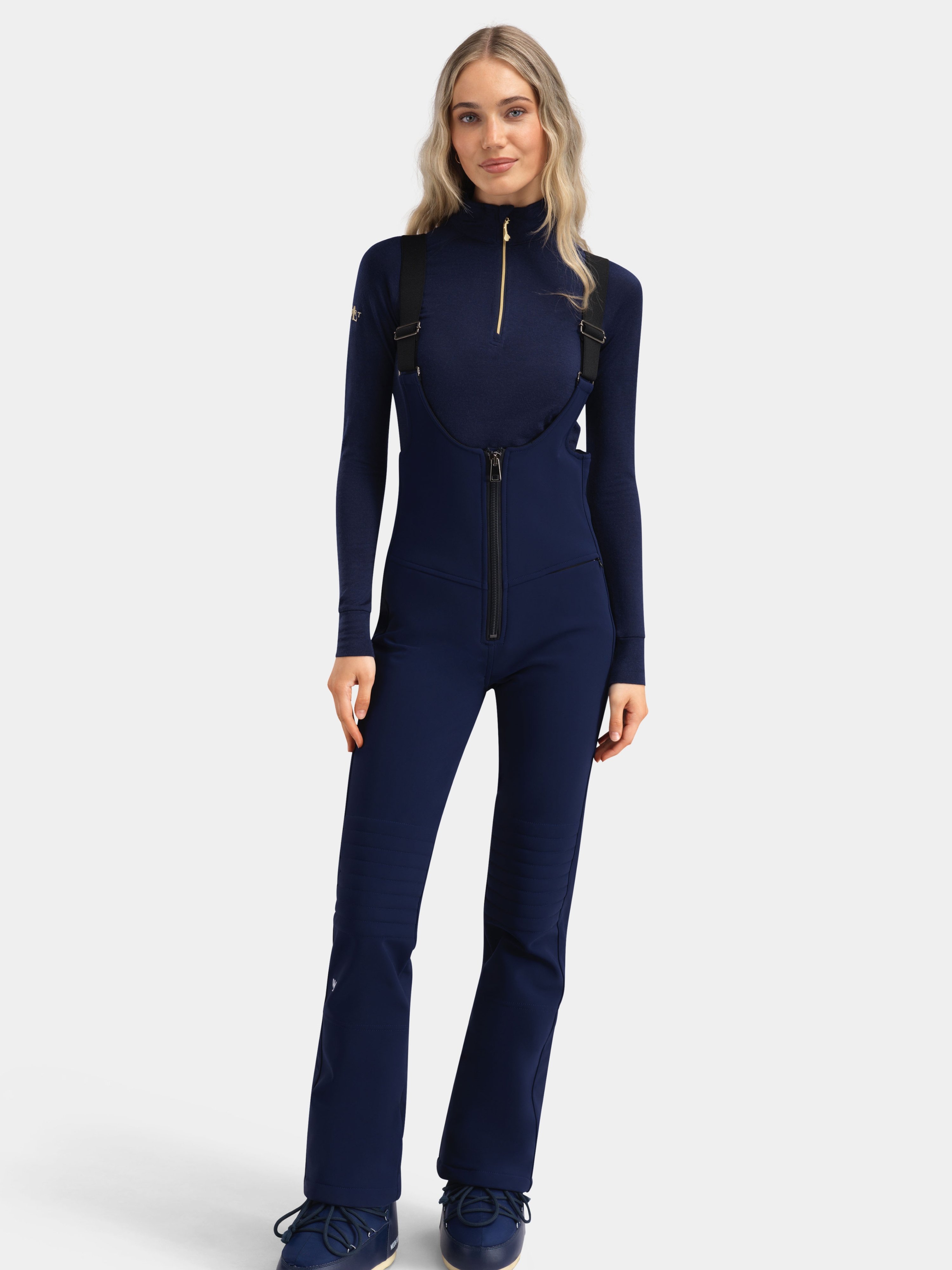 Sirdal High Waist Ski Pants Blue Ink