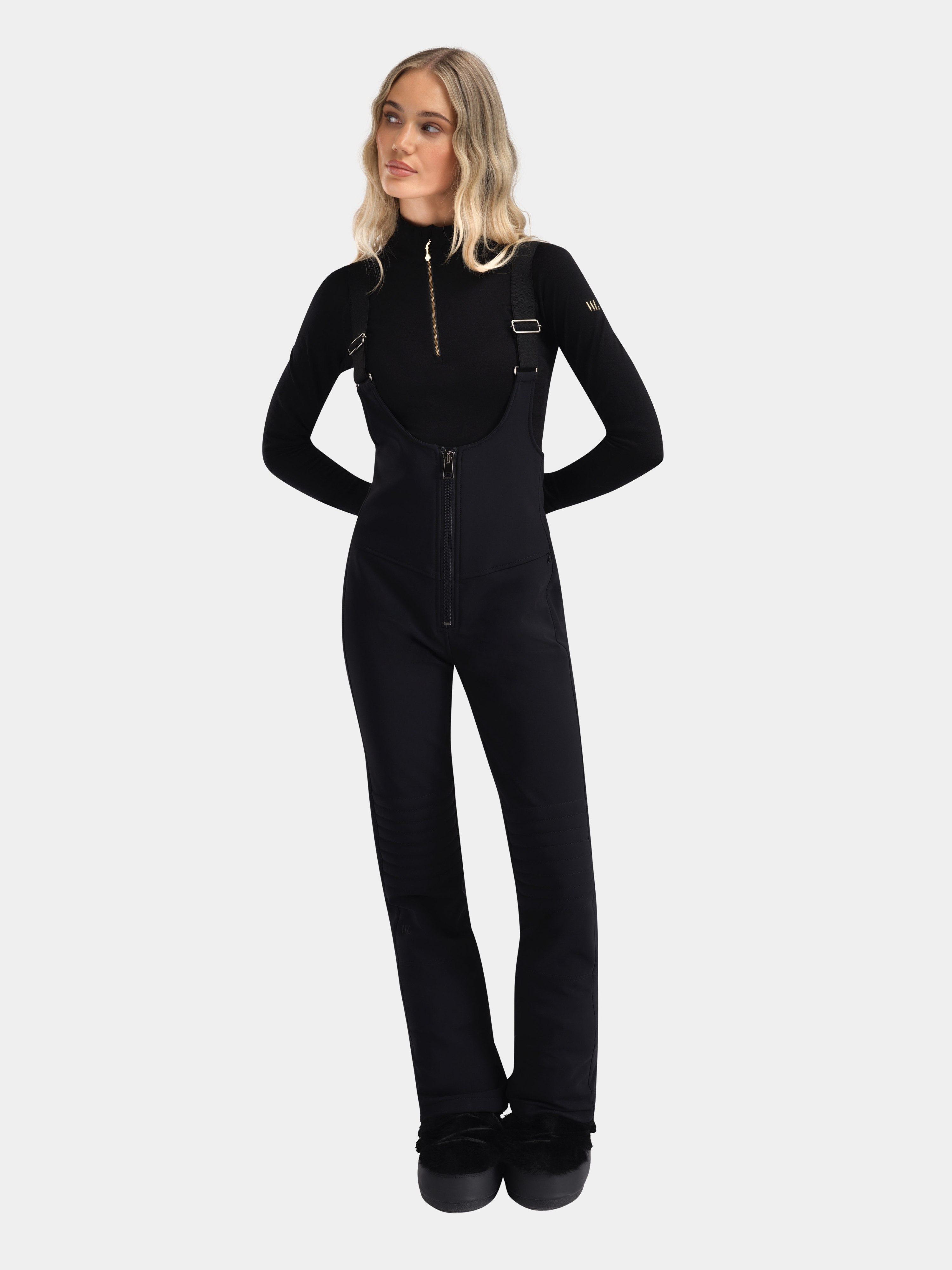 Sirdal High Waist Ski Pants Black