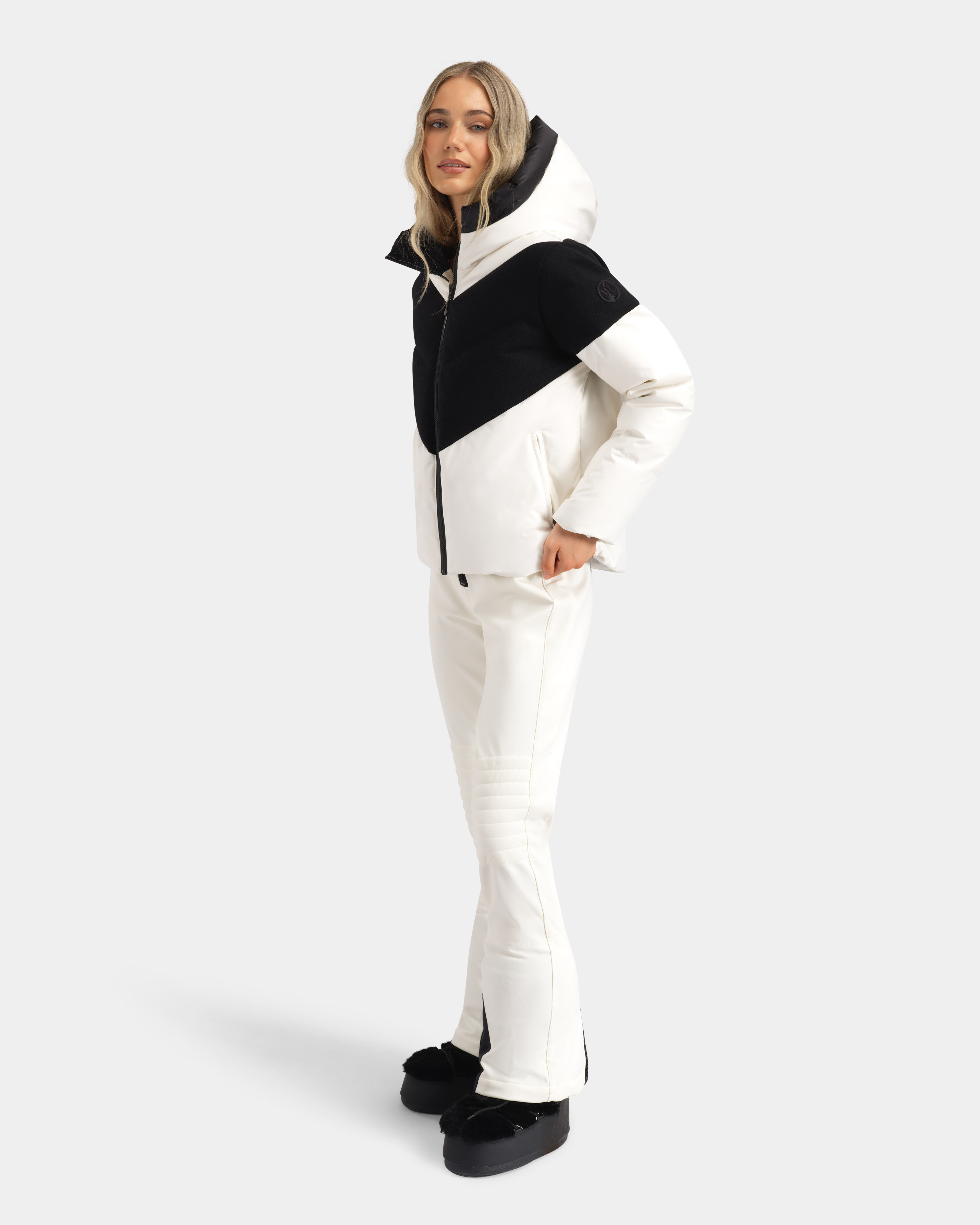 Sirdal High Waist Ski Pants Offwhite