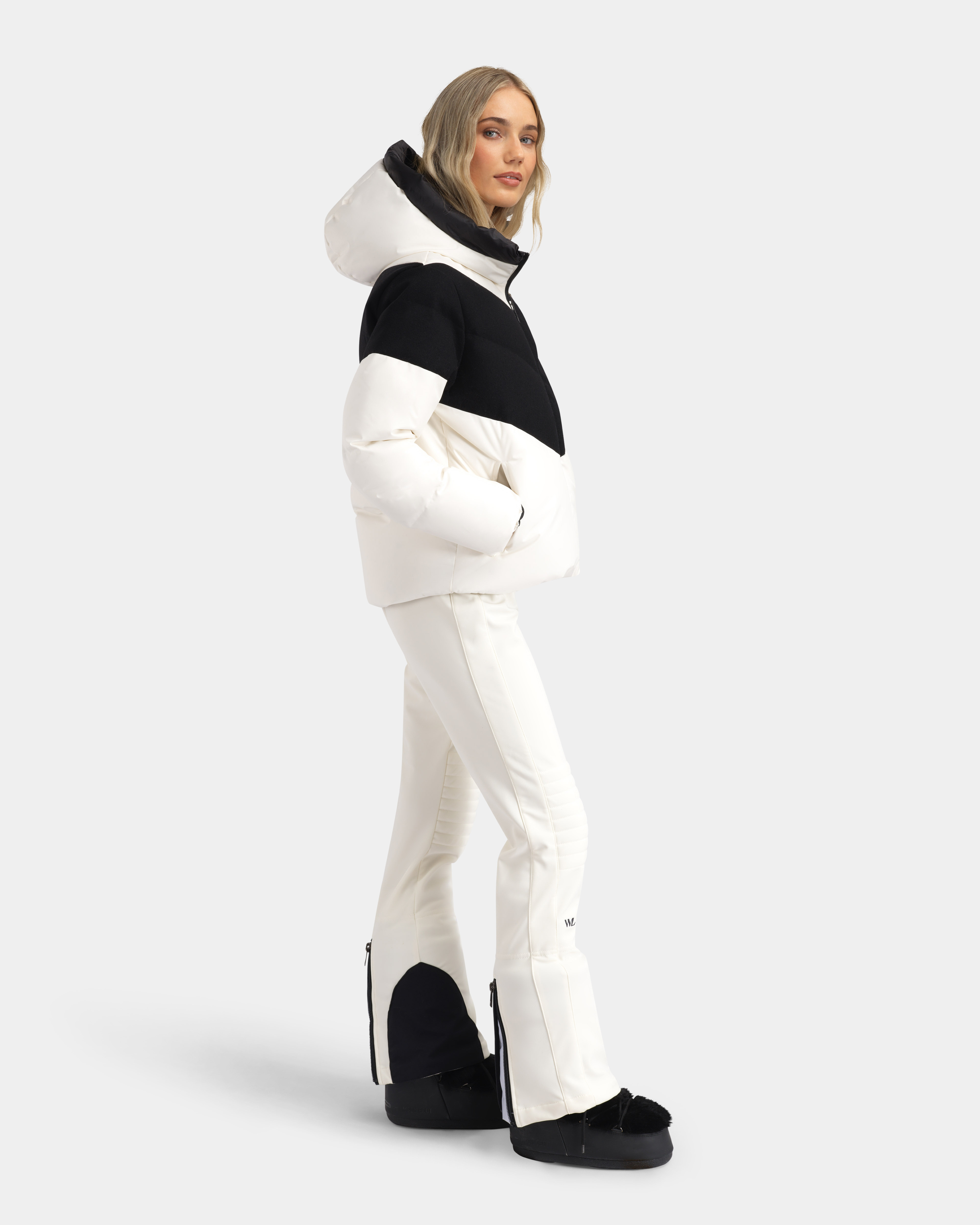 Sirdal High Waist Ski Pants Offwhite