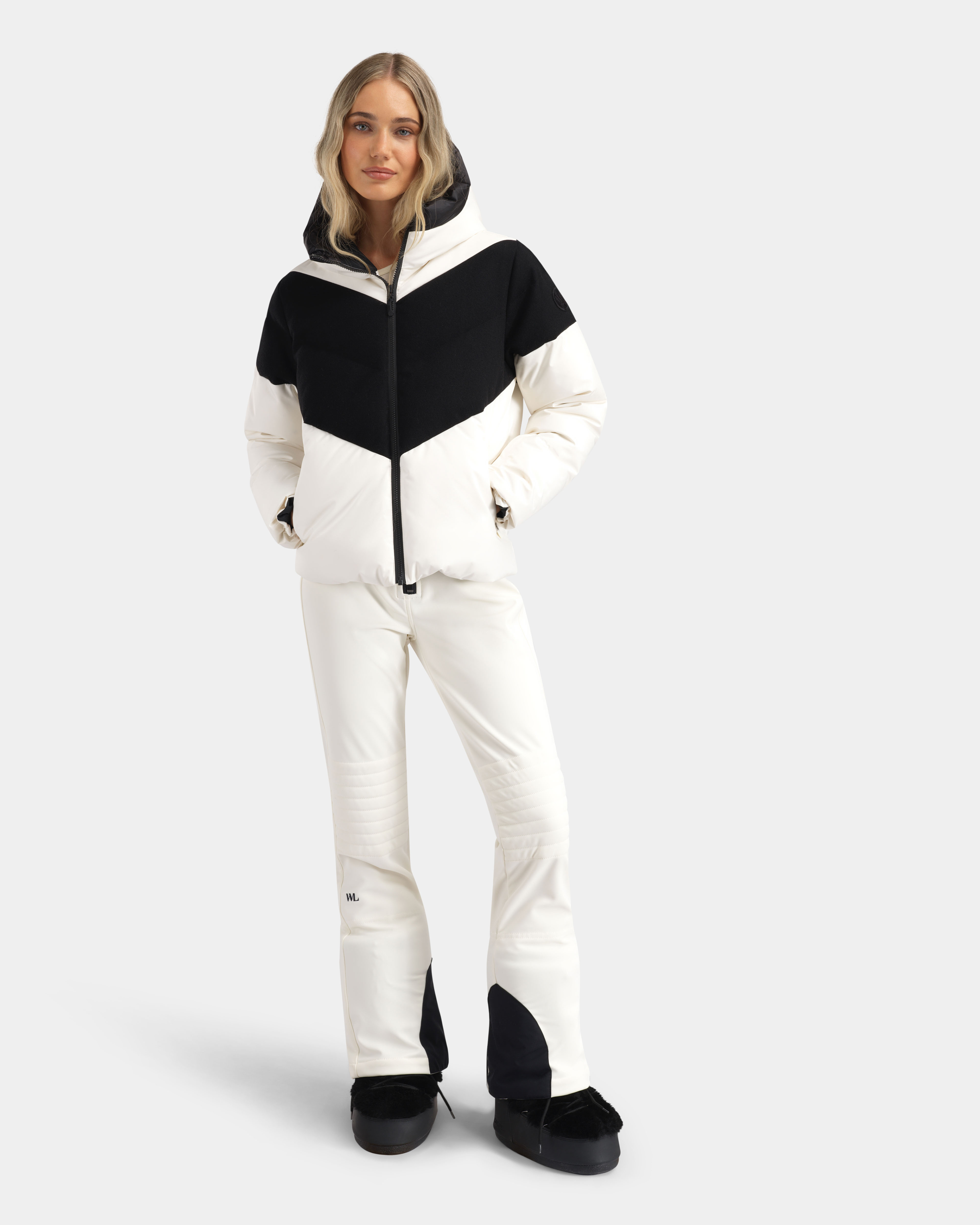 Sirdal High Waist Ski Pants Offwhite