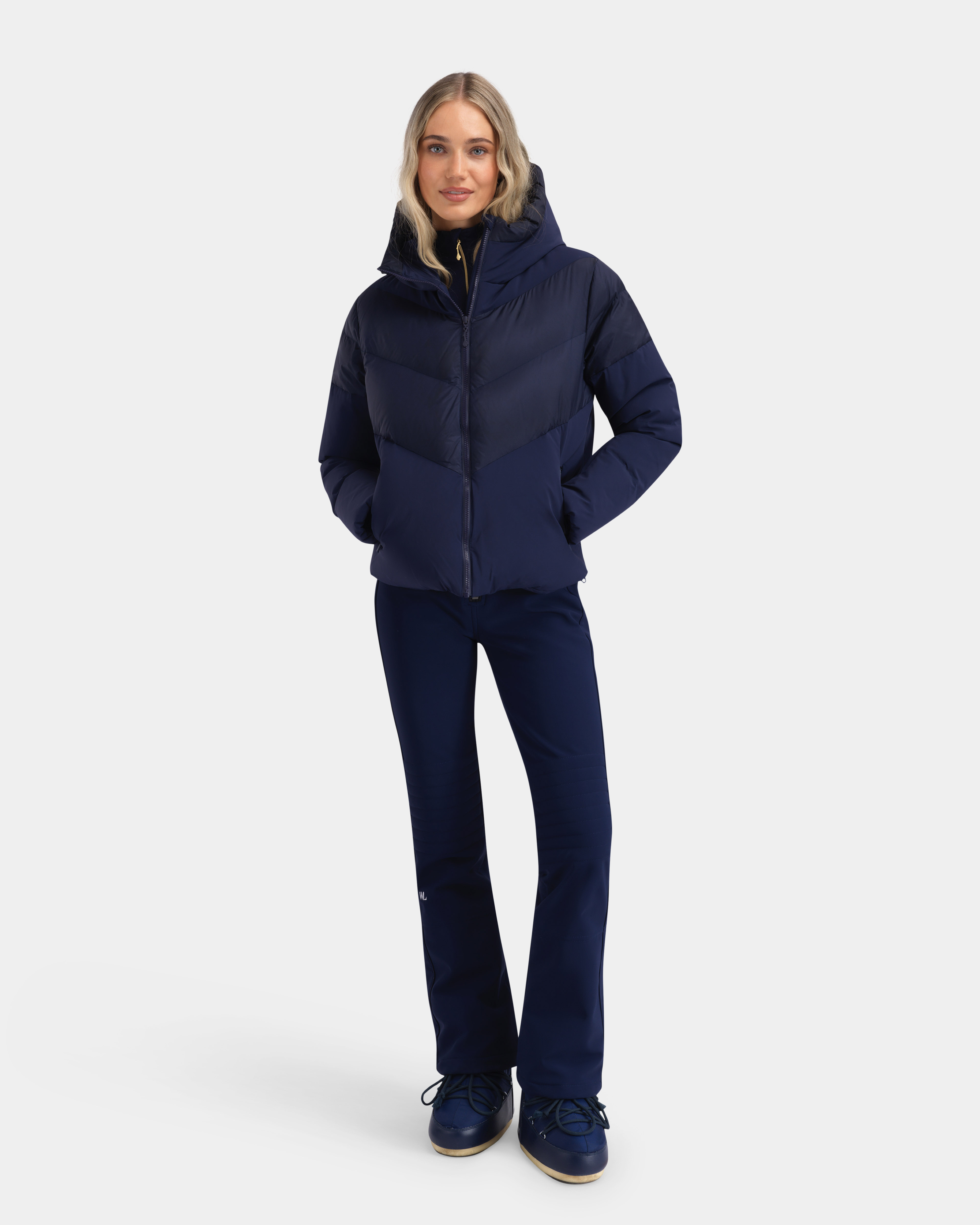Sirdal High Waist Ski Pants Blue Ink