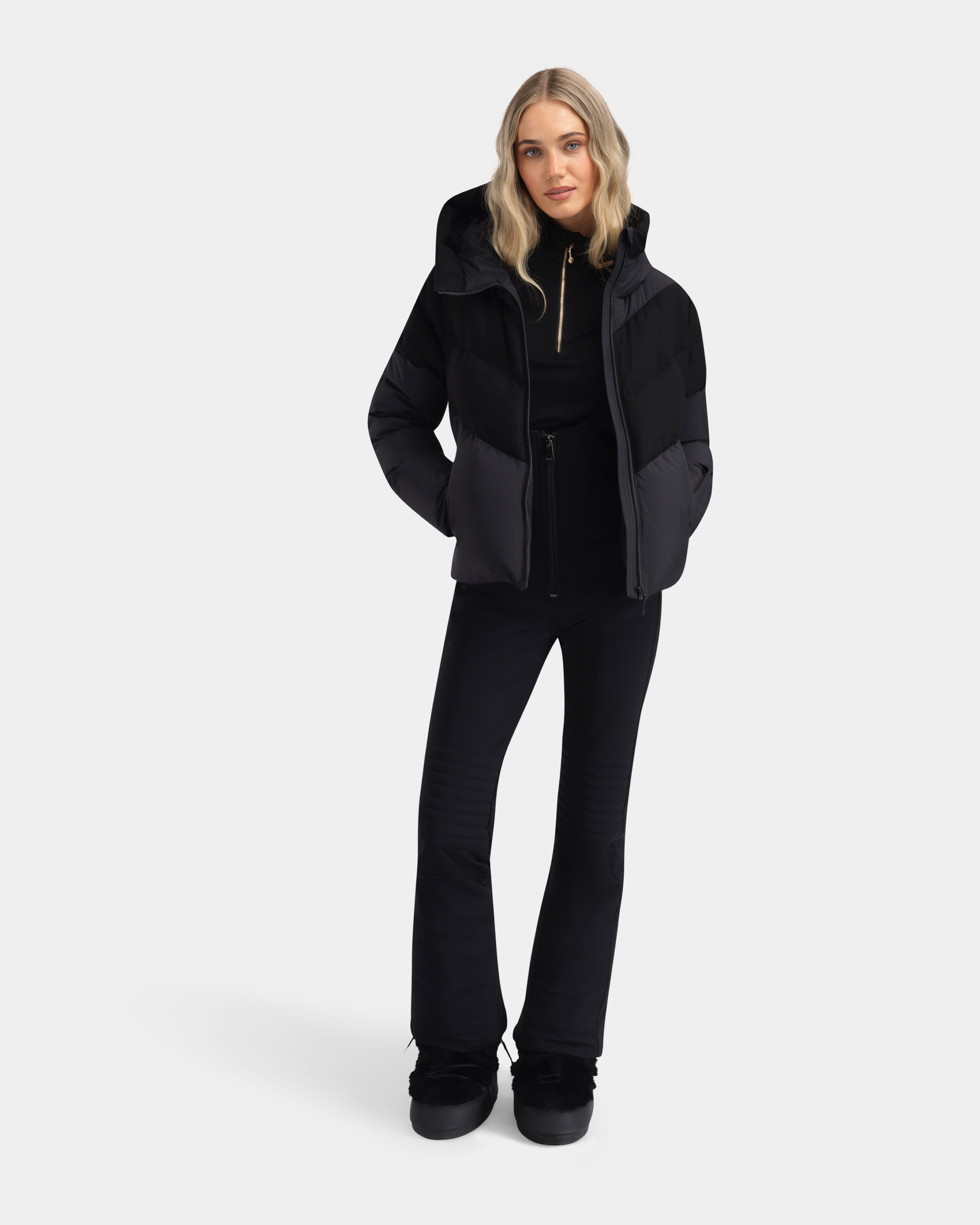 Sirdal High Waist Ski Pants Black
