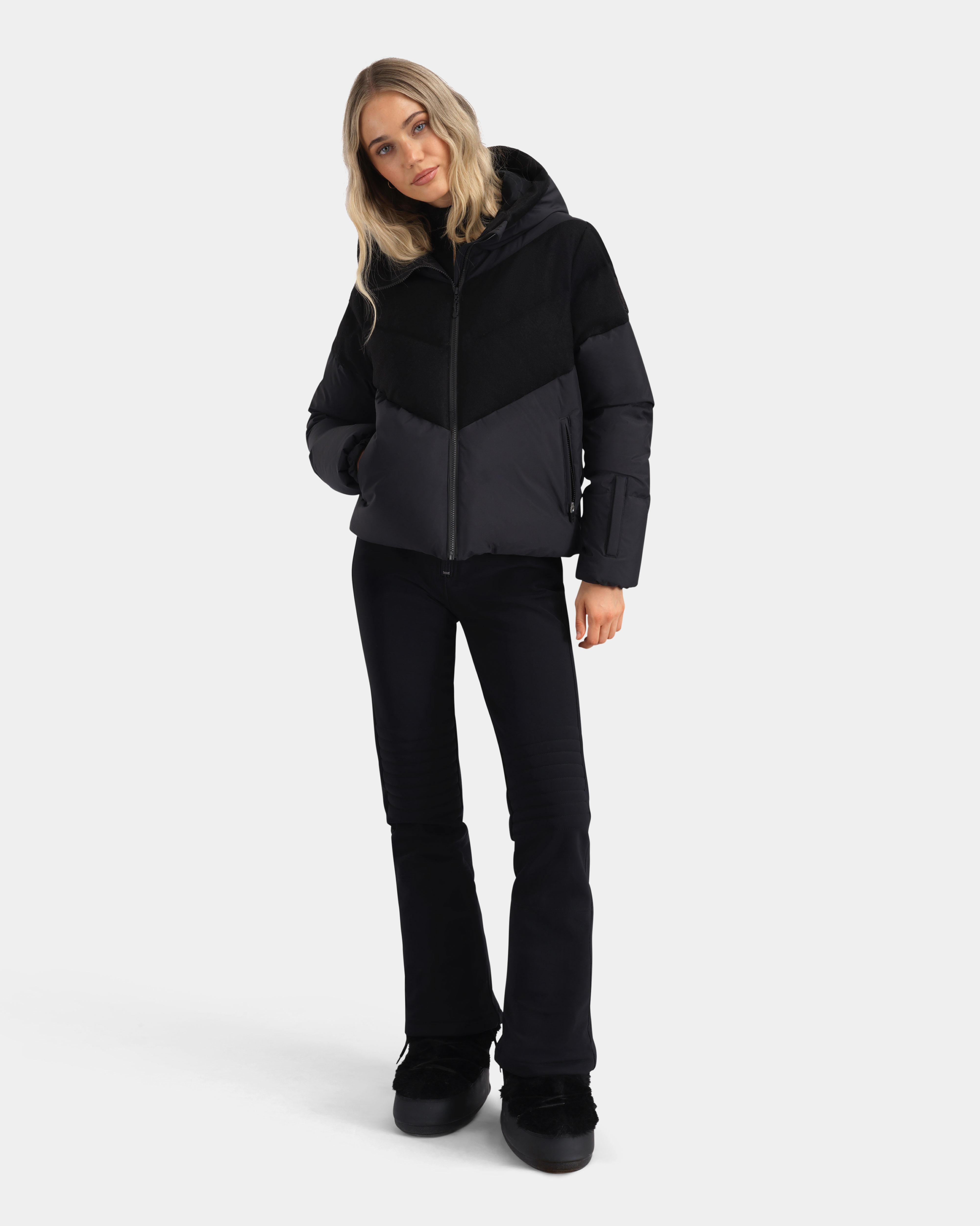 Sirdal High Waist Ski Pants Black