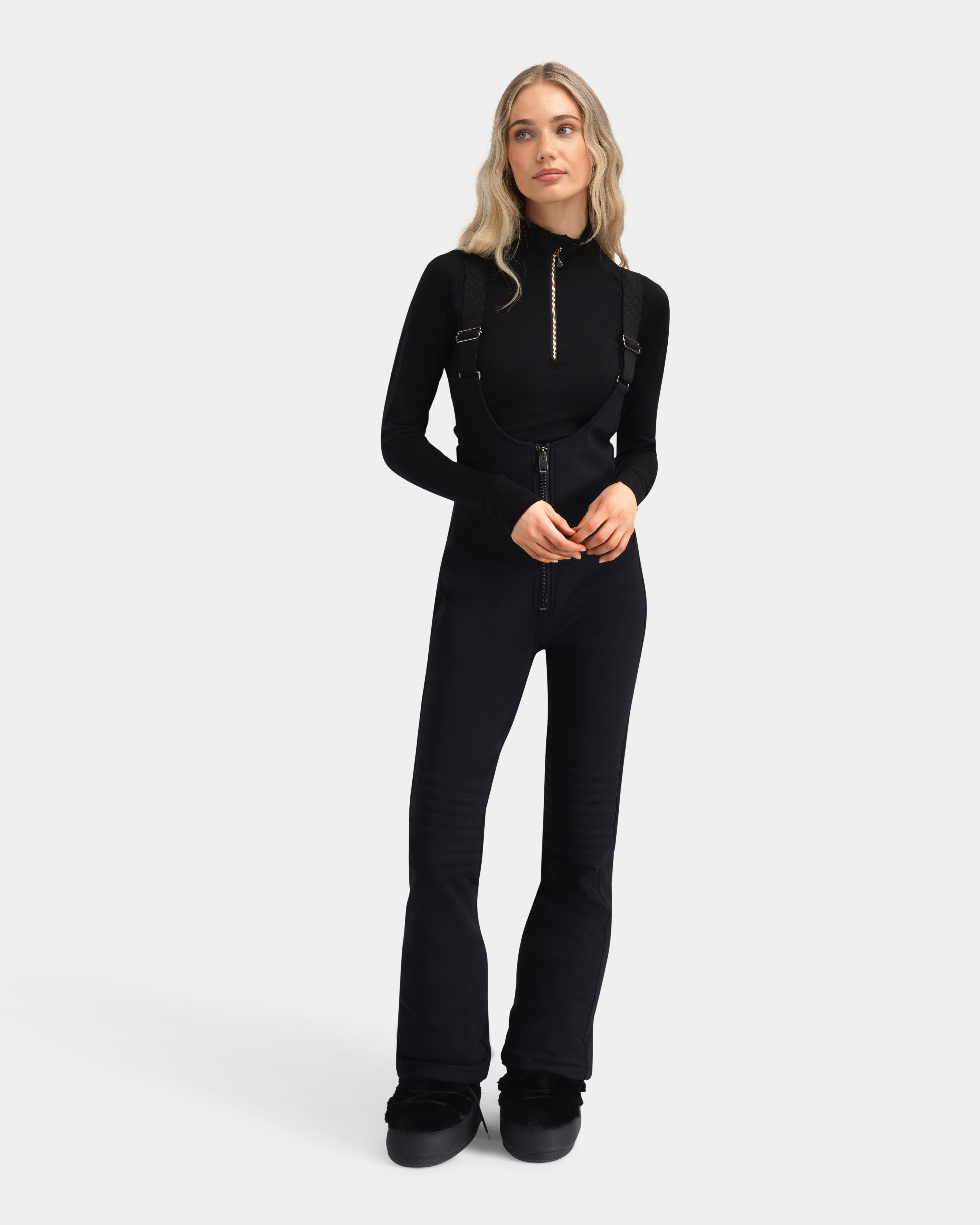 Sirdal High Waist Ski Pants Black