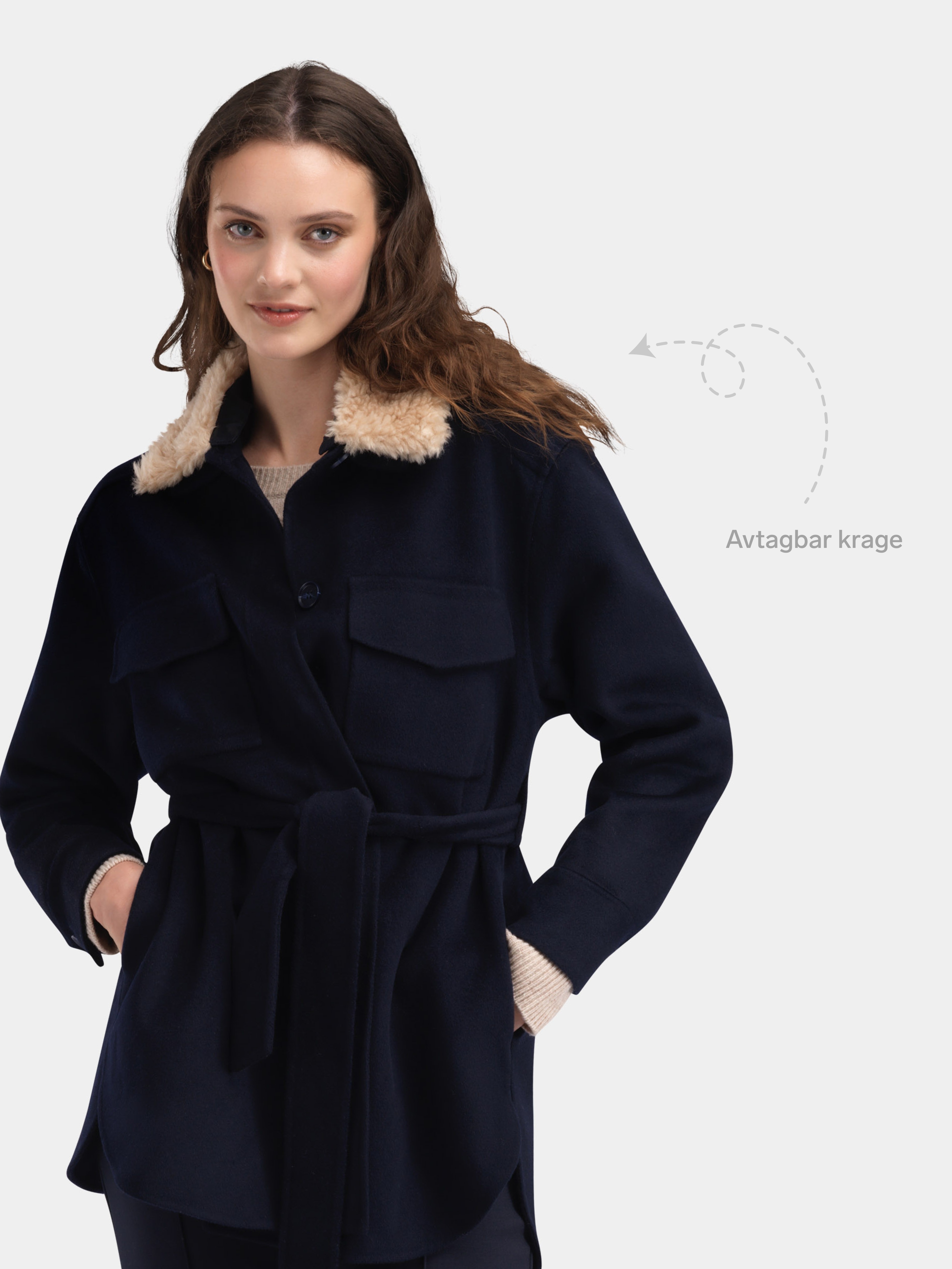Skålatårnet Wool Jacket  Dark Blue