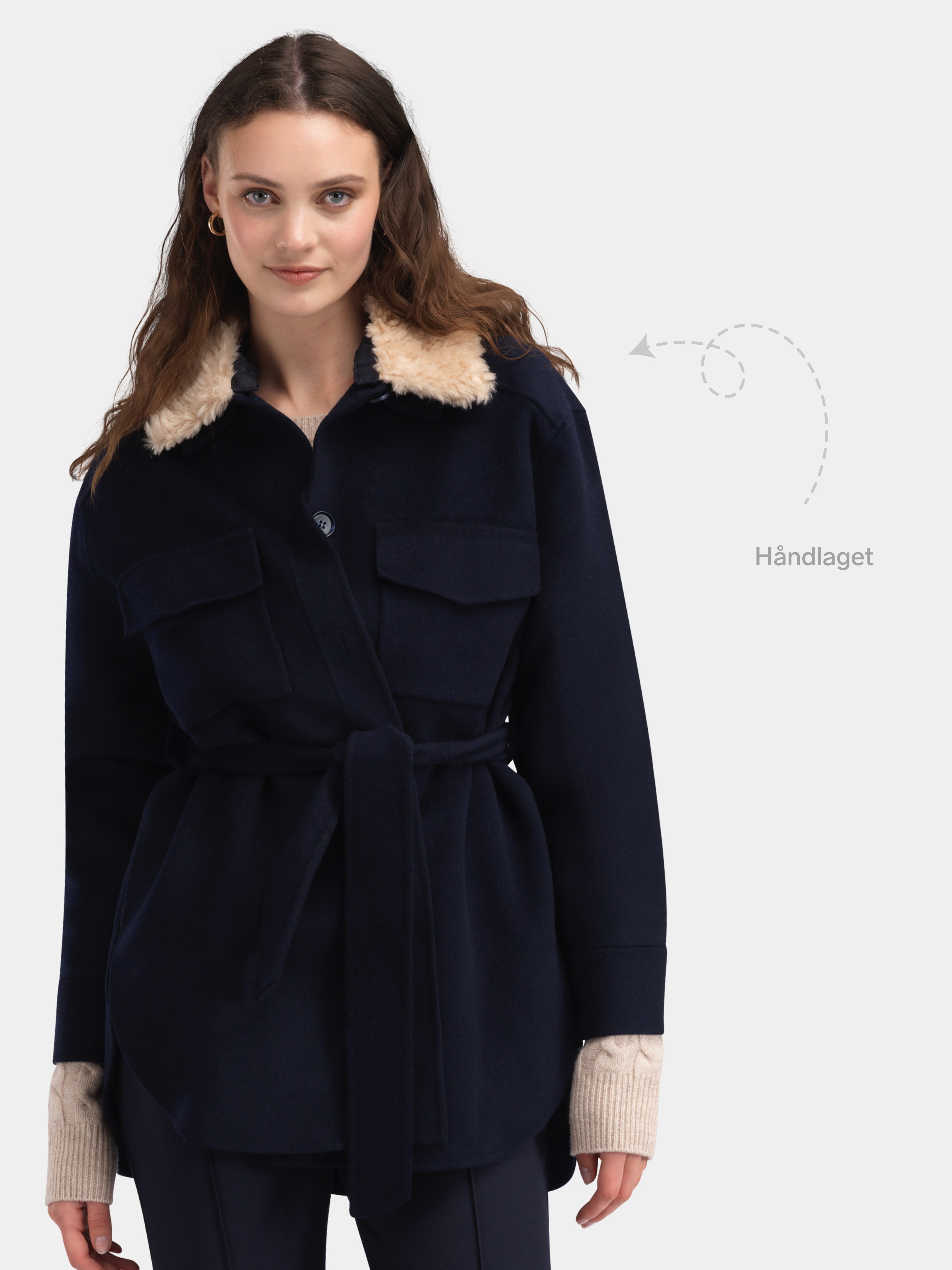 Skålatårnet Wool Jacket  Dark Blue