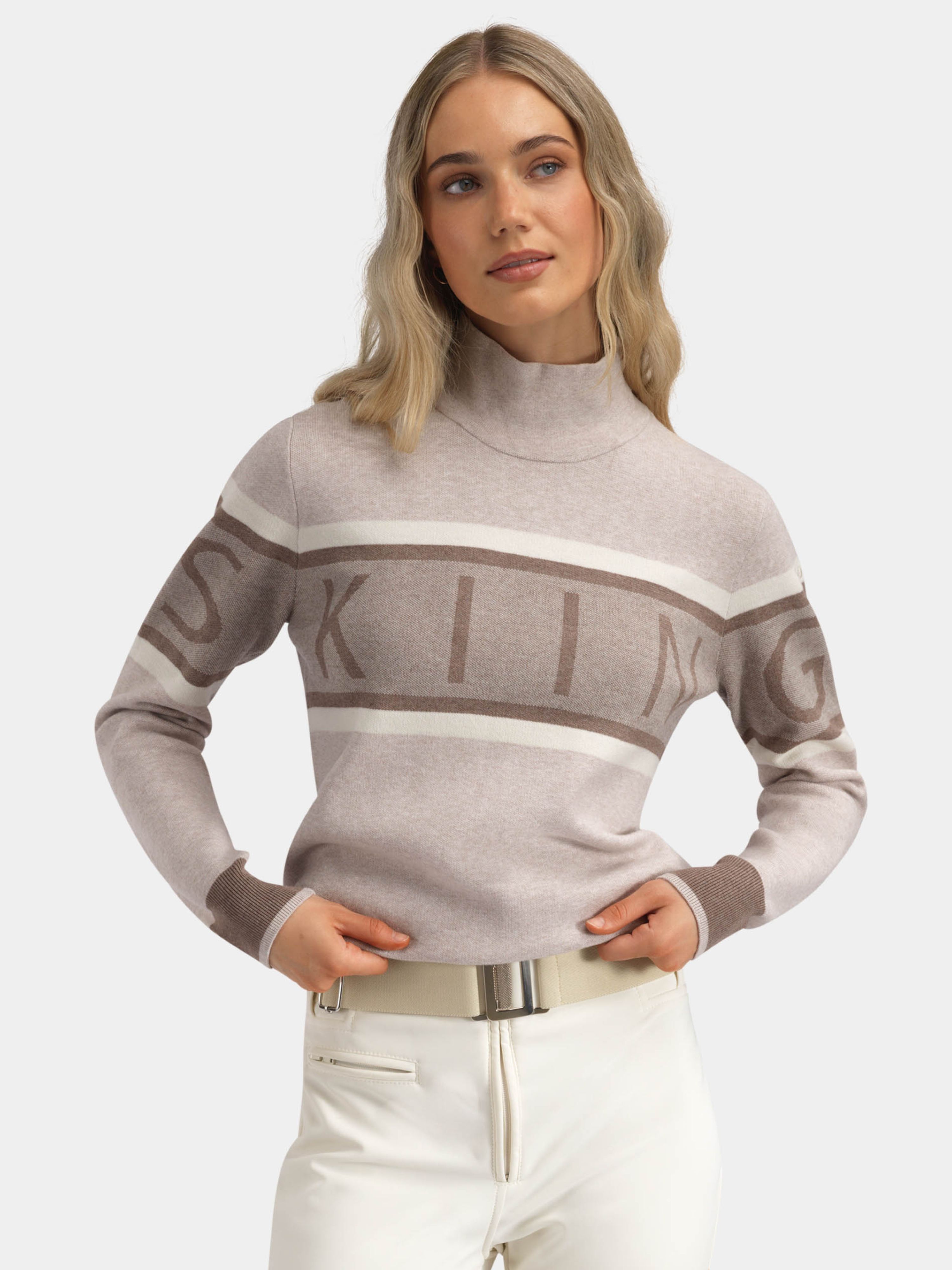 Solsidan Wool Turtleneck  Cognac